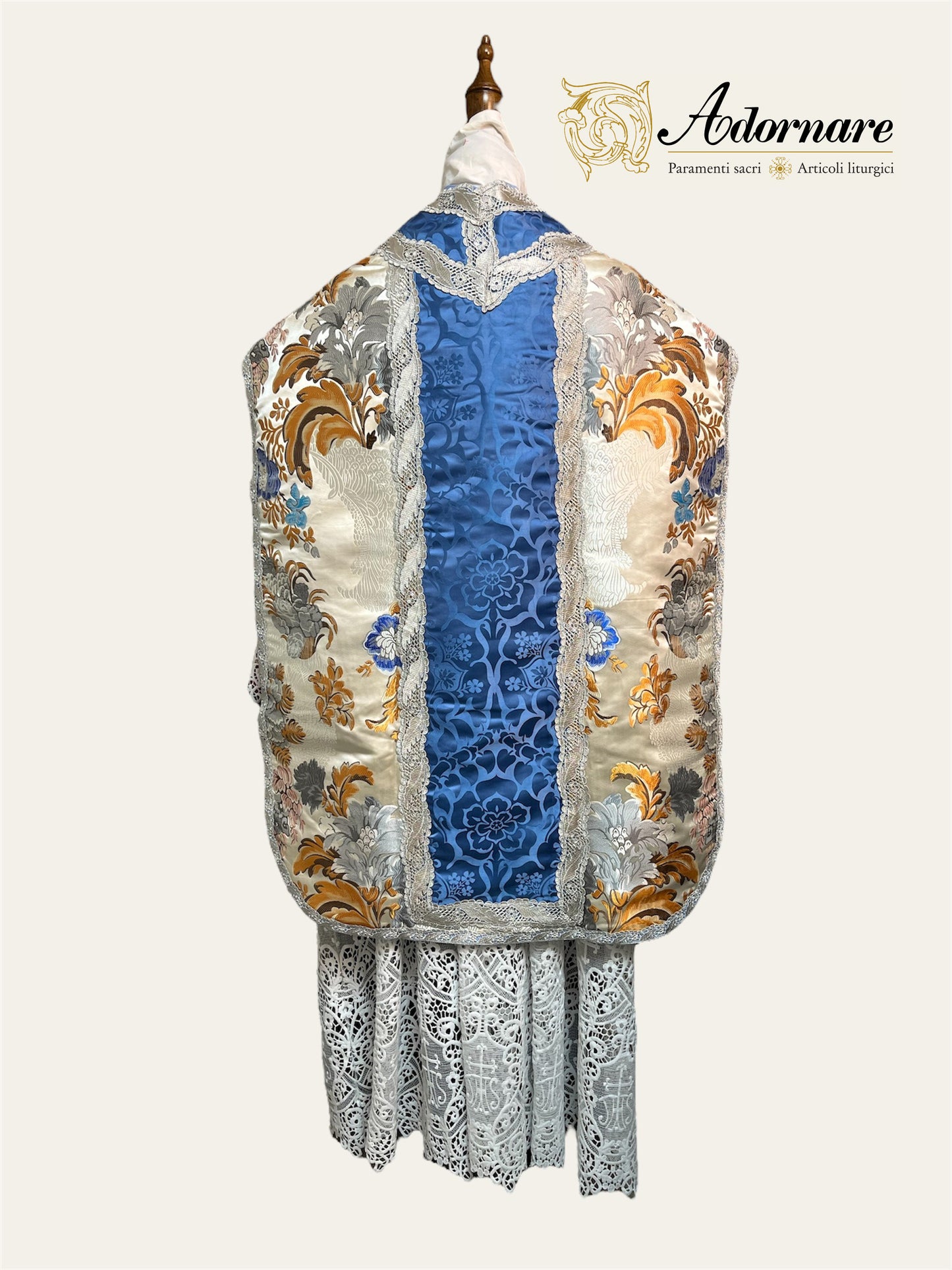 Italian Floral Brocade Roman Chasuble - Low Mass Set / Pianete Romane Broccato