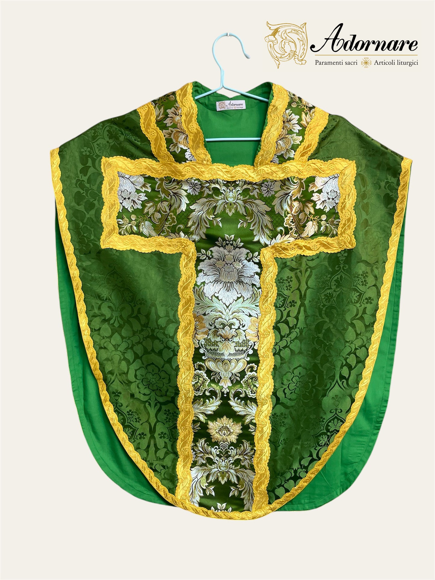 St Philip Neri Chasuble Low Mass Set (Green) / Pianeta San Filippo in Damasco (Verde)