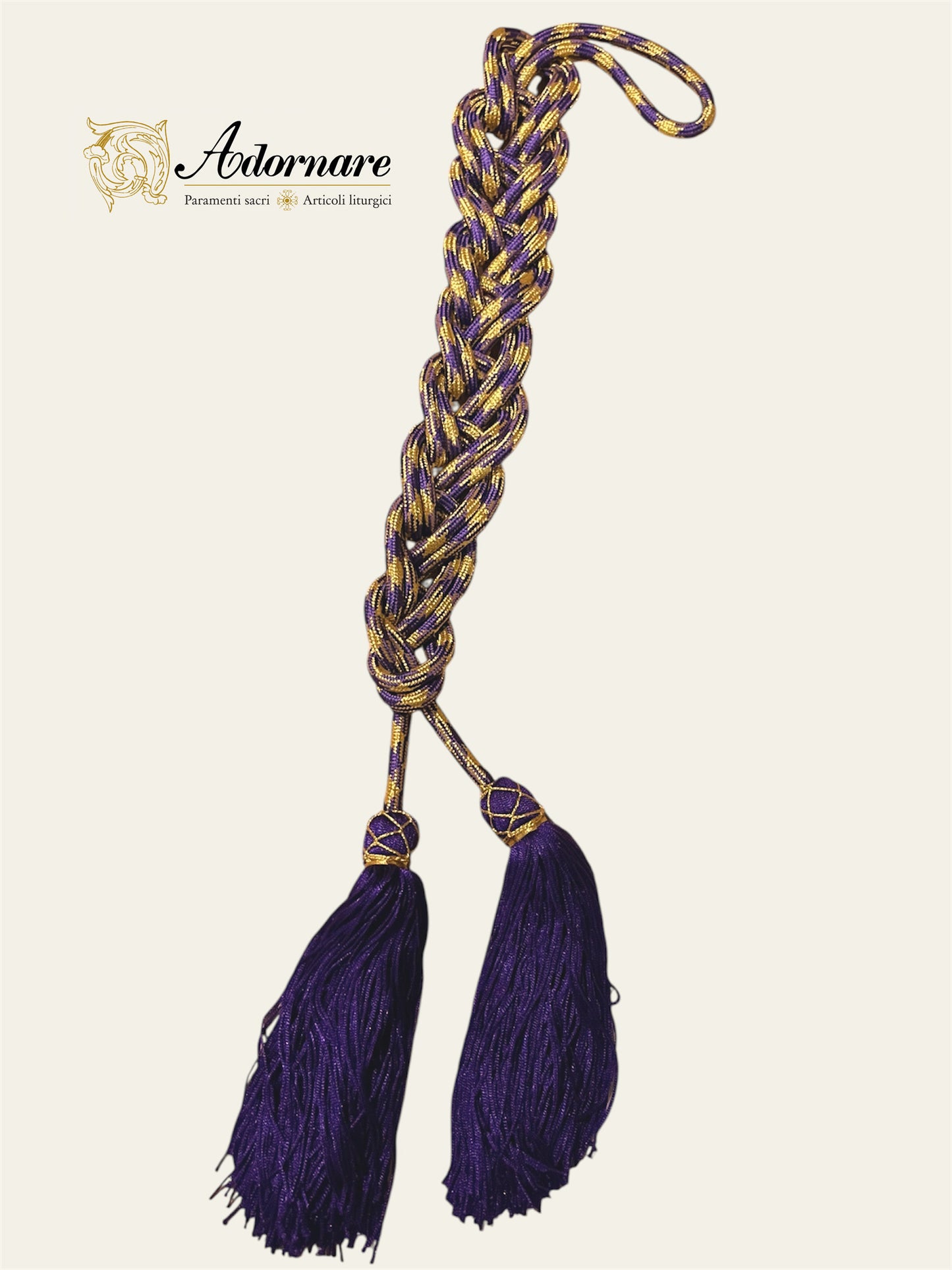 Cincture with rayon tassel ends