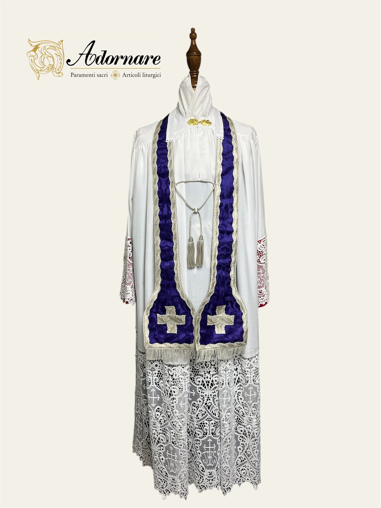 French Roman Sacramental Stole, reversible