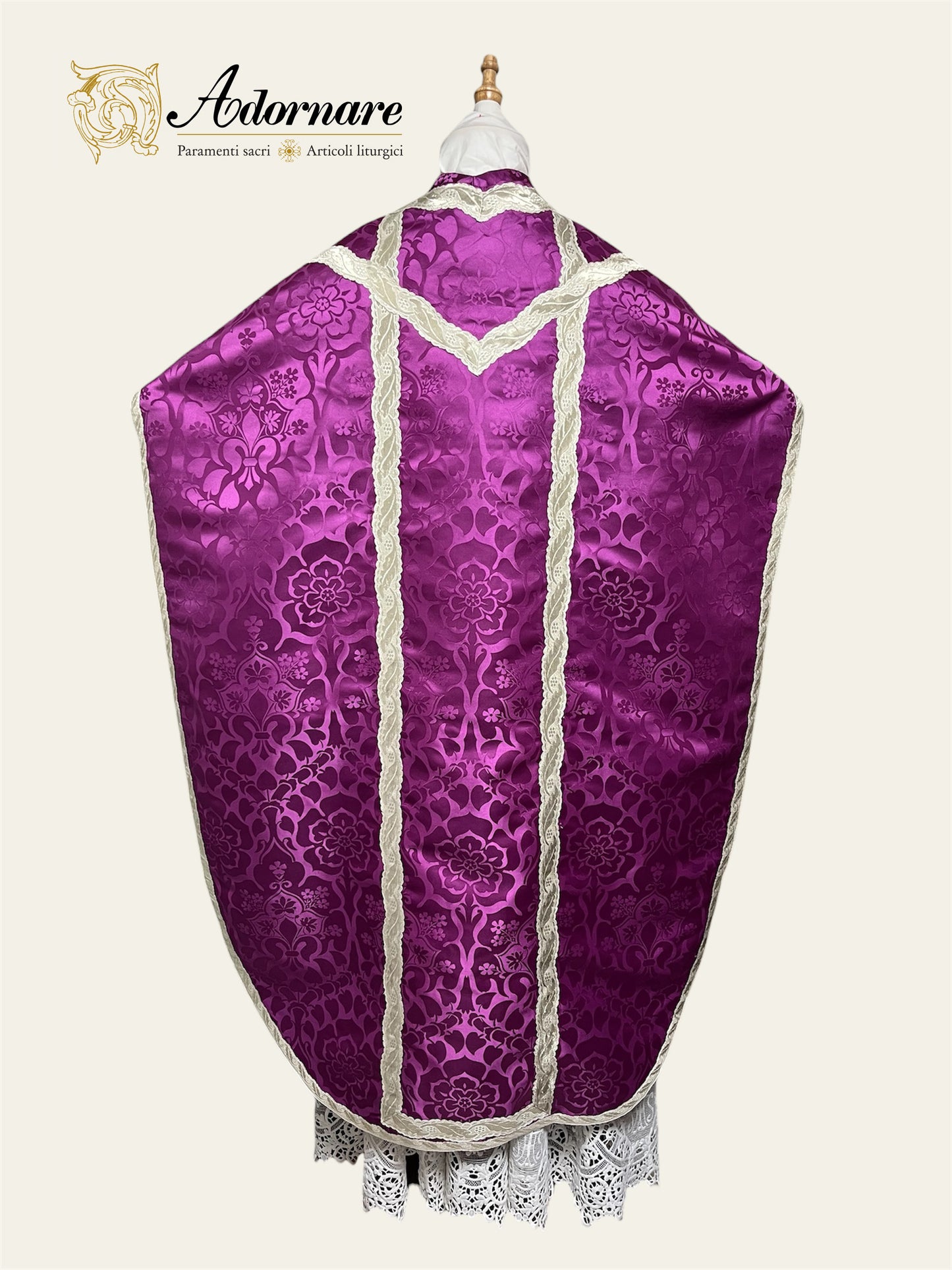 Damask St Philip Neri Chasuble Low Mass Set / Pianeta San Filippo in Damasco