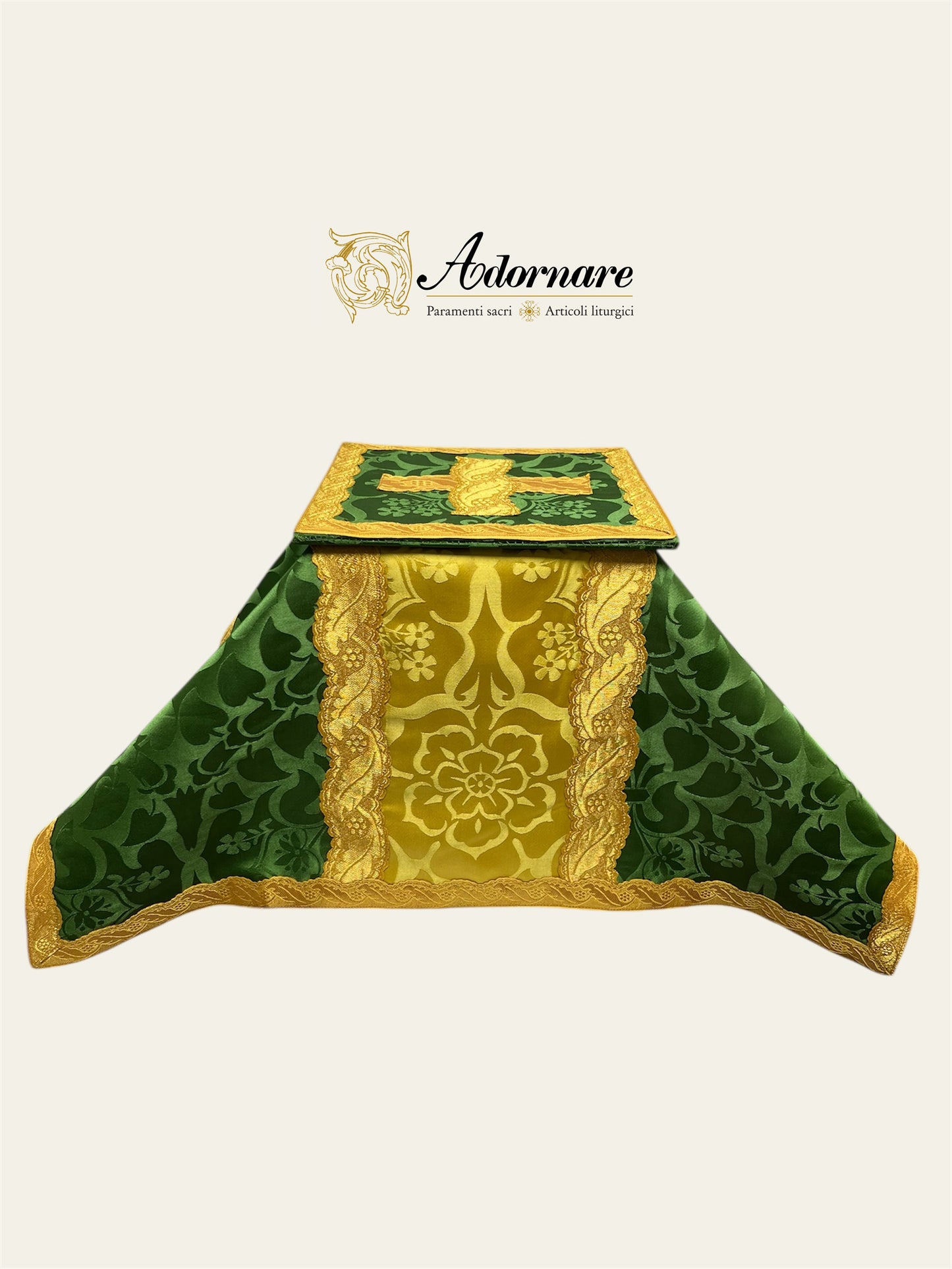 Fuller-Cut Damask Damask St Philip Neri Chasuble with insert panel - Low Mass Set / Pianeta San Filippo Damasco con inserti