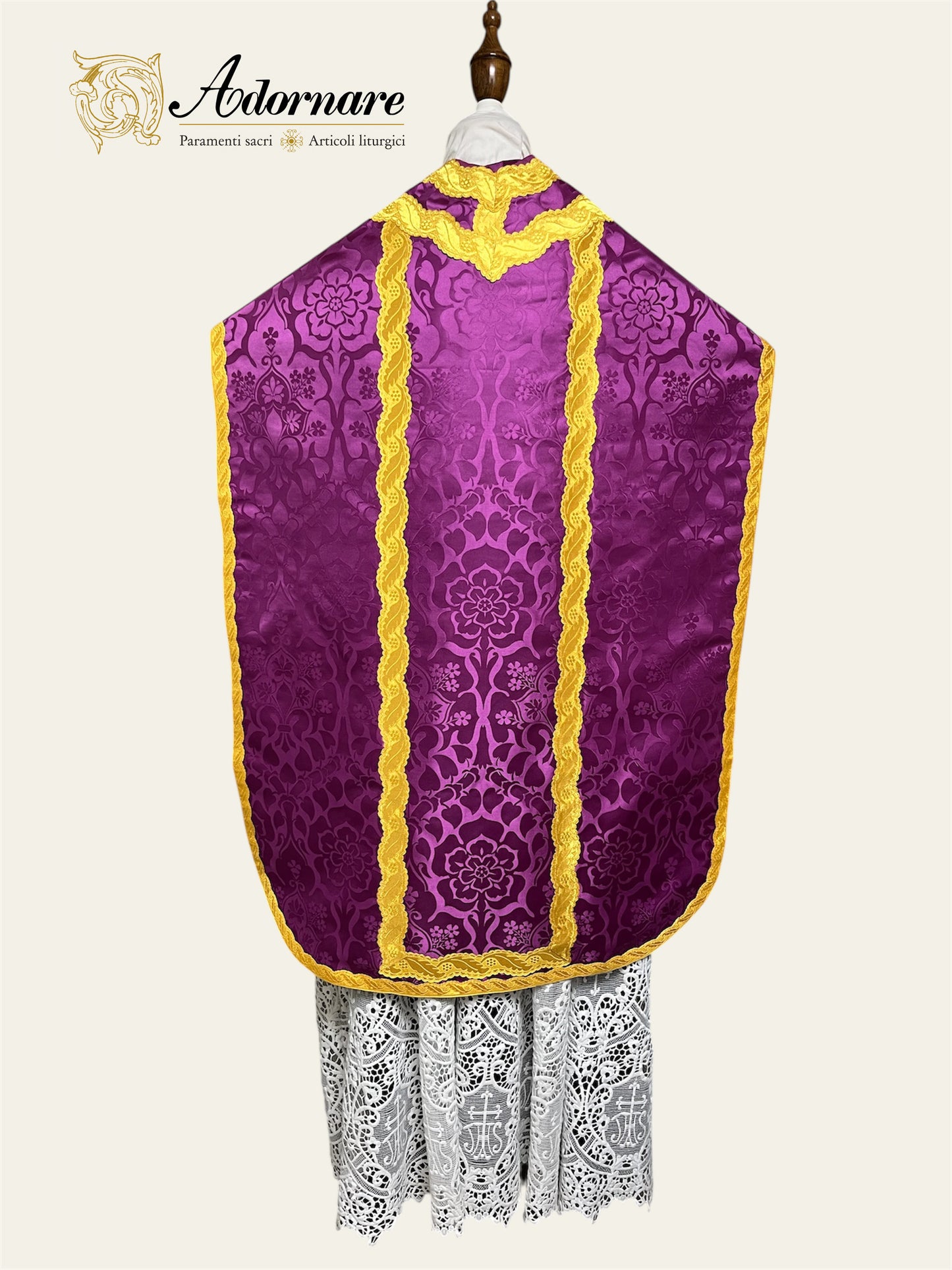Damask Roman Chasuble - Low Mass Set / Pianete Romane Damasco