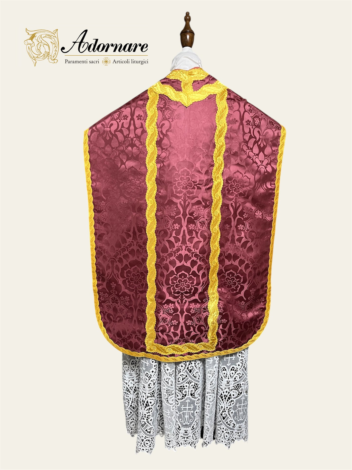 Damask Roman Chasuble - Low Mass Set / Pianete Romane Damasco
