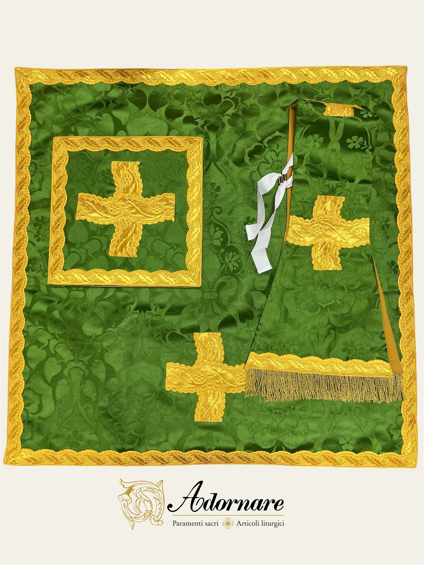 Damask St Philip Neri Chasuble Low Mass Set / Pianeta San Filippo in Damasco
