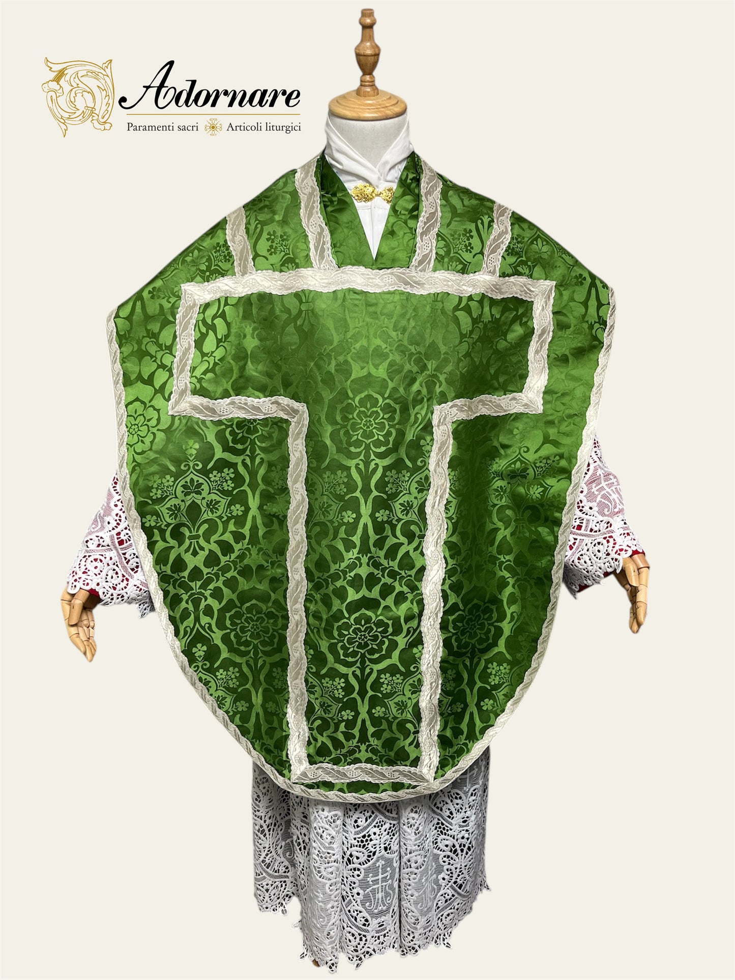 Damask St Philip Neri Chasuble Low Mass Set / Pianeta San Filippo in Damasco
