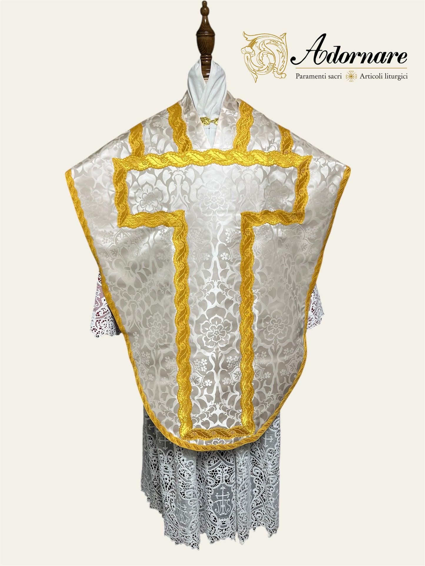 Damask St Philip Neri Chasuble Low Mass Set / Pianeta San Filippo in Damasco