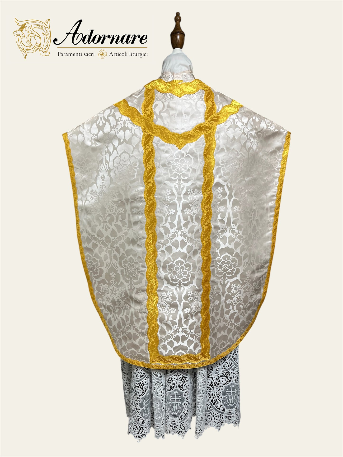 Damask St Philip Neri Chasuble Low Mass Set / Pianeta San Filippo in Damasco
