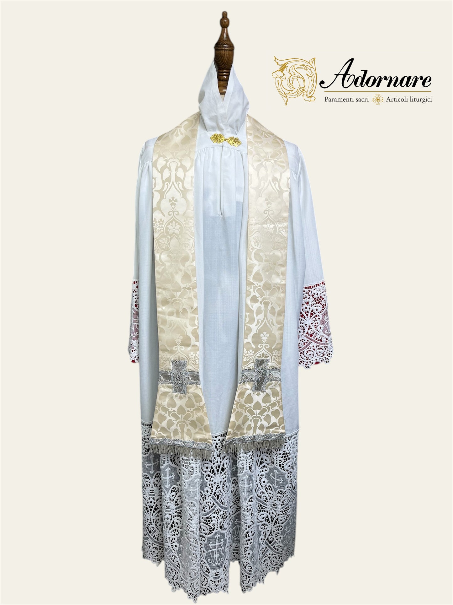 St Philip Neri Chasuble Low Mass Set (Marian) / Pianeta San Filippo in Damasco (Mariana)