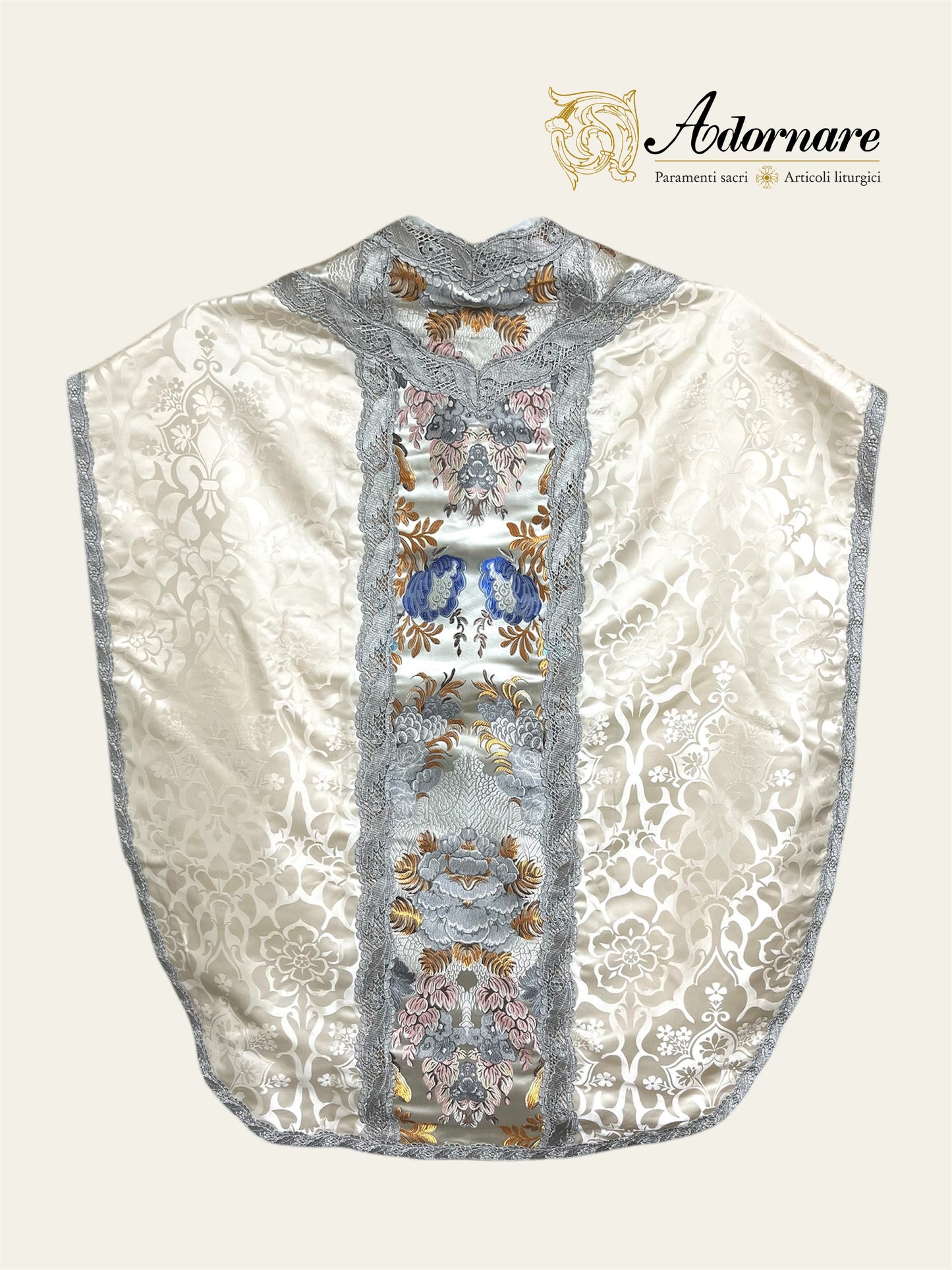 St Philip Neri Chasuble Low Mass Set (Marian) / Pianeta San Filippo in Damasco (Mariana)
