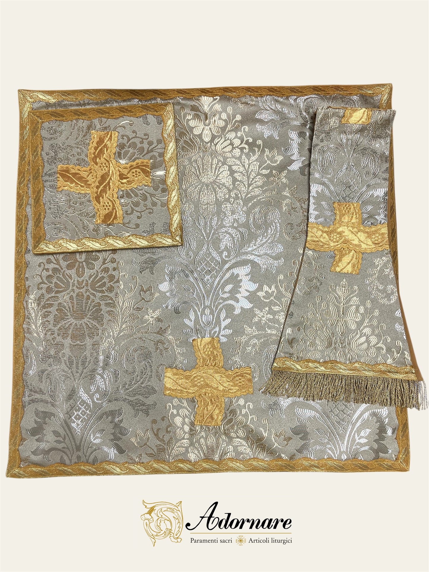 Damask Roman Chasuble - Low Mass Set / Pianete Romane Damasco
