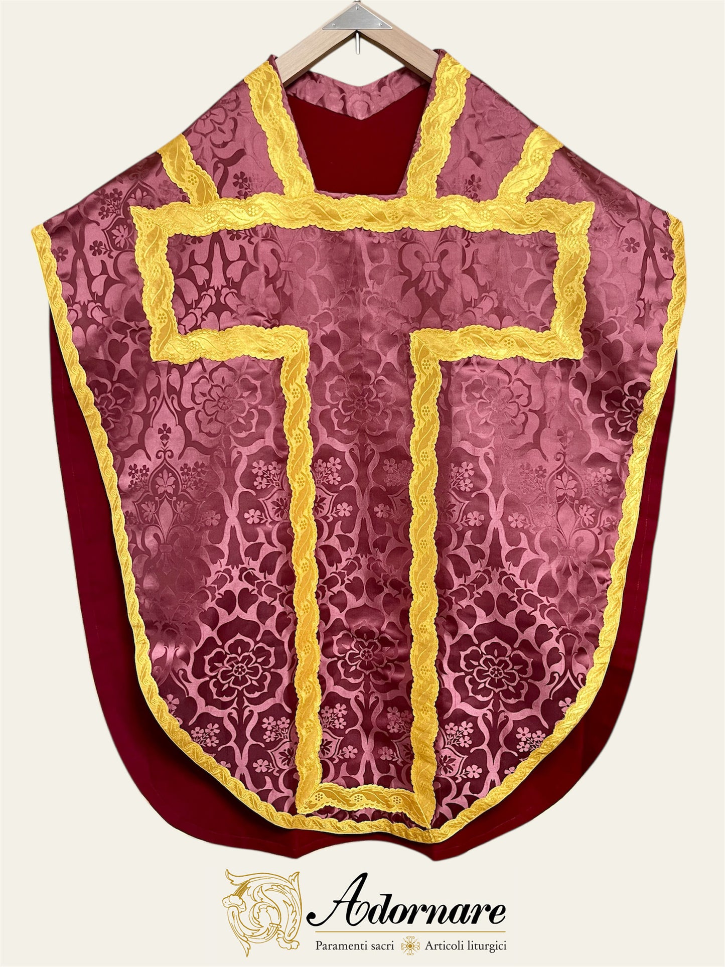 Damask St Philip Neri Chasuble Low Mass Set / Pianeta San Filippo in Damasco