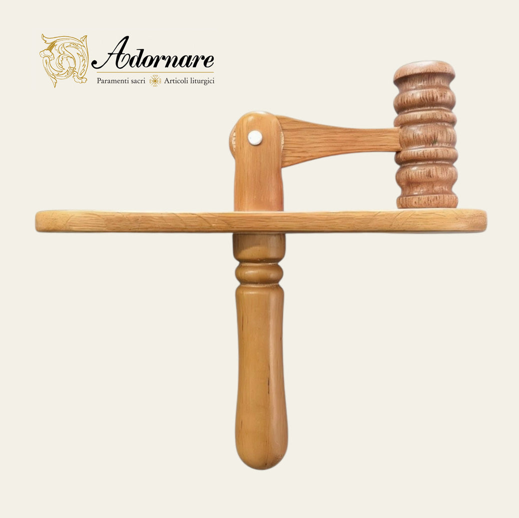 Crotalus, wooden clapper