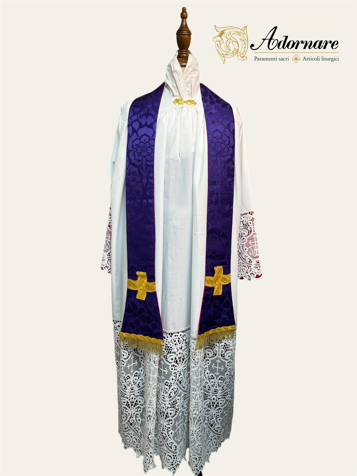 Damask Roman Chasuble - Low Mass Set / Pianete Romane Damasco