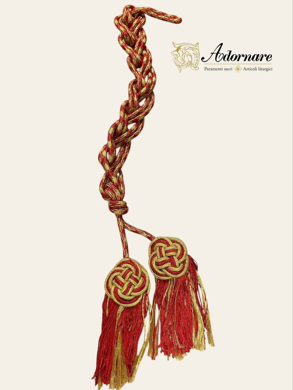 Cincture with Celtic-knot tassel ends
