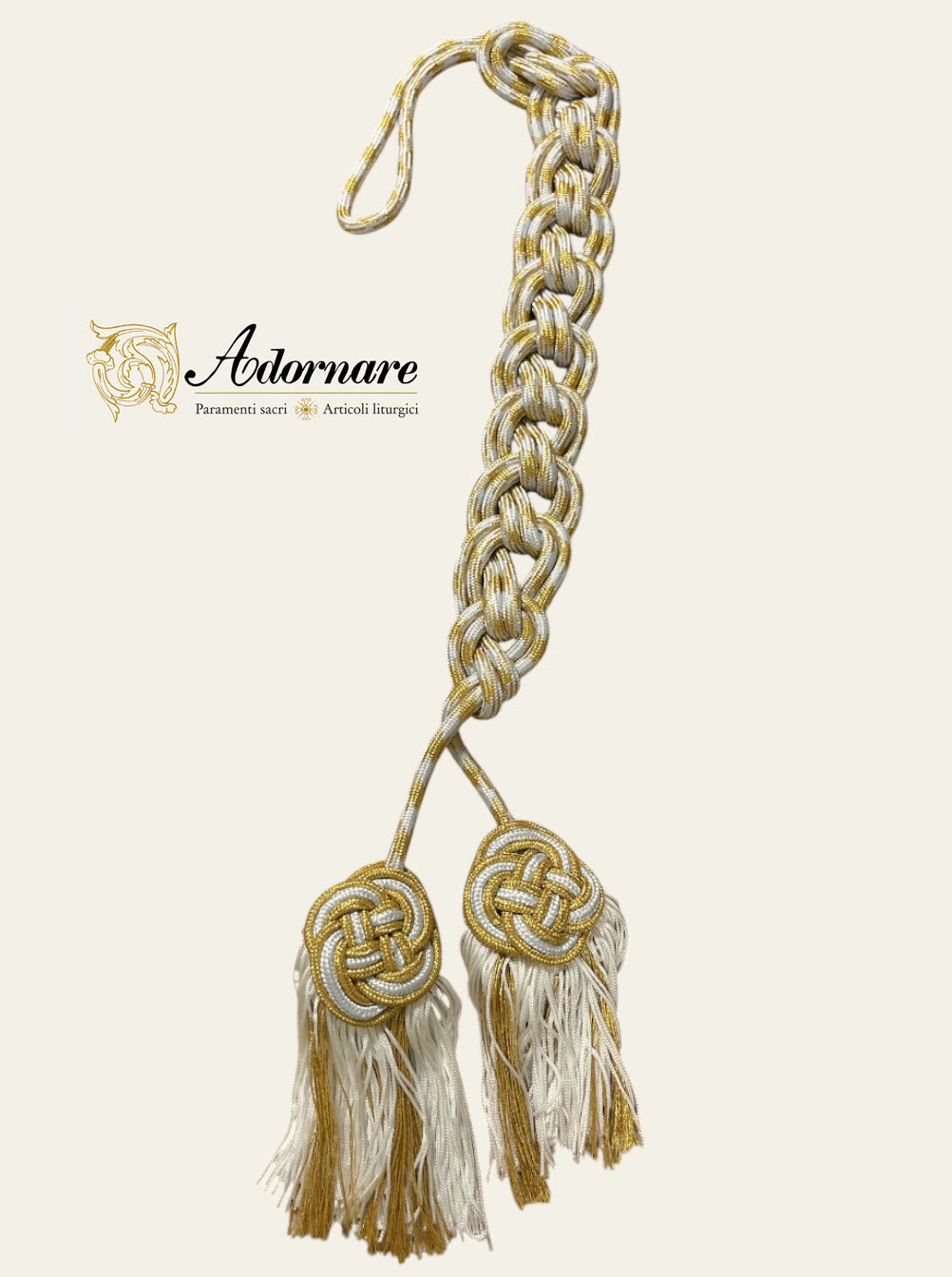Cincture with Celtic-knot tassel ends