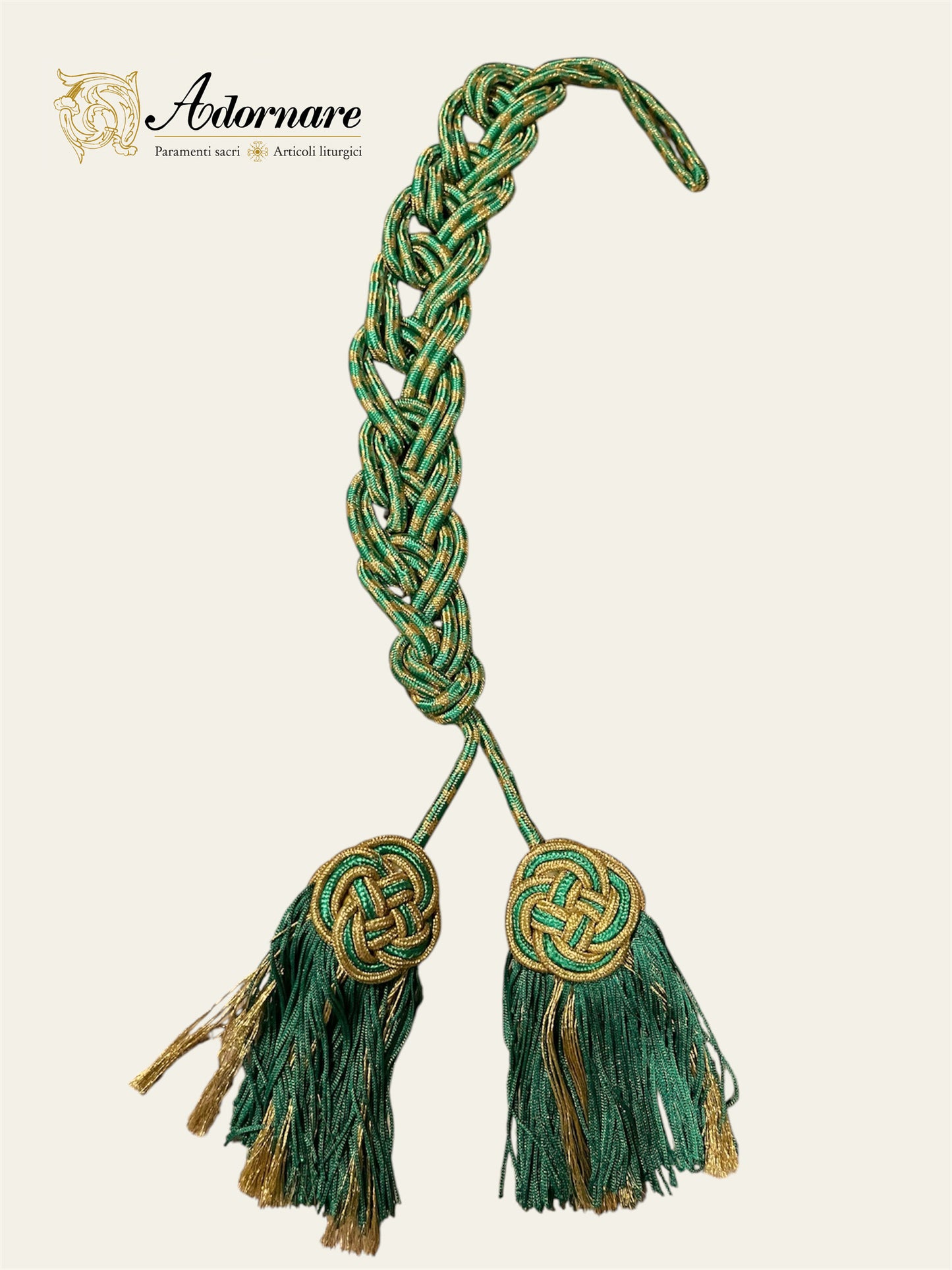 Cincture with Celtic-knot tassel ends