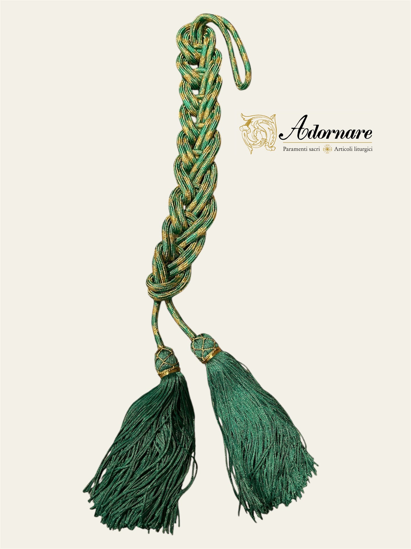 Cincture with rayon tassel ends