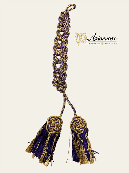 Cincture with Celtic-knot tassel ends