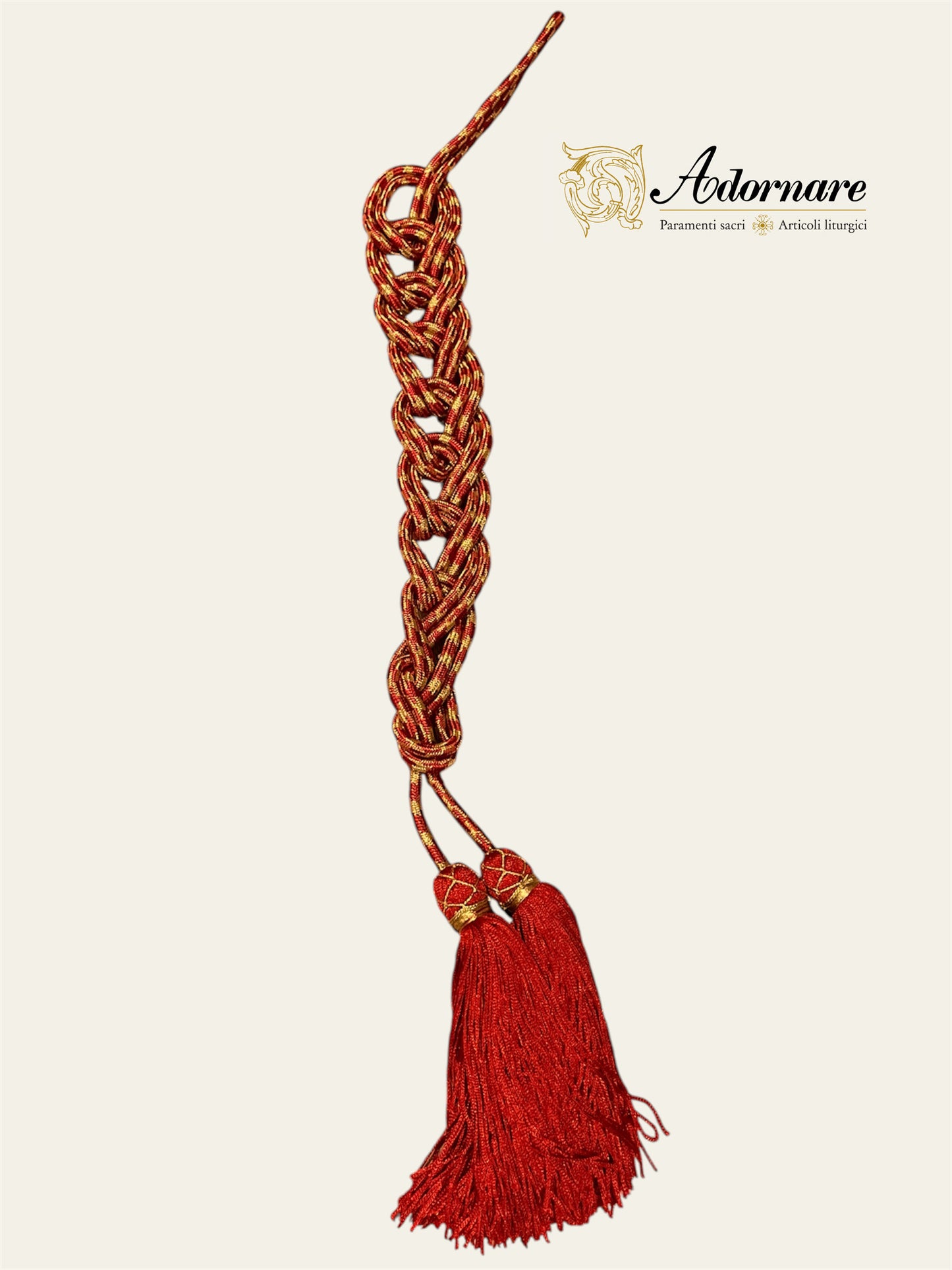 Cincture with rayon tassel ends
