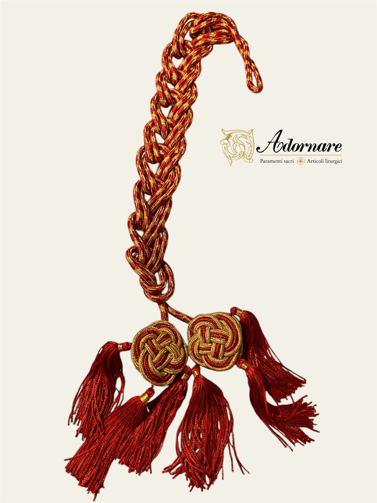 Cincture with Celtic-knot tassel ends