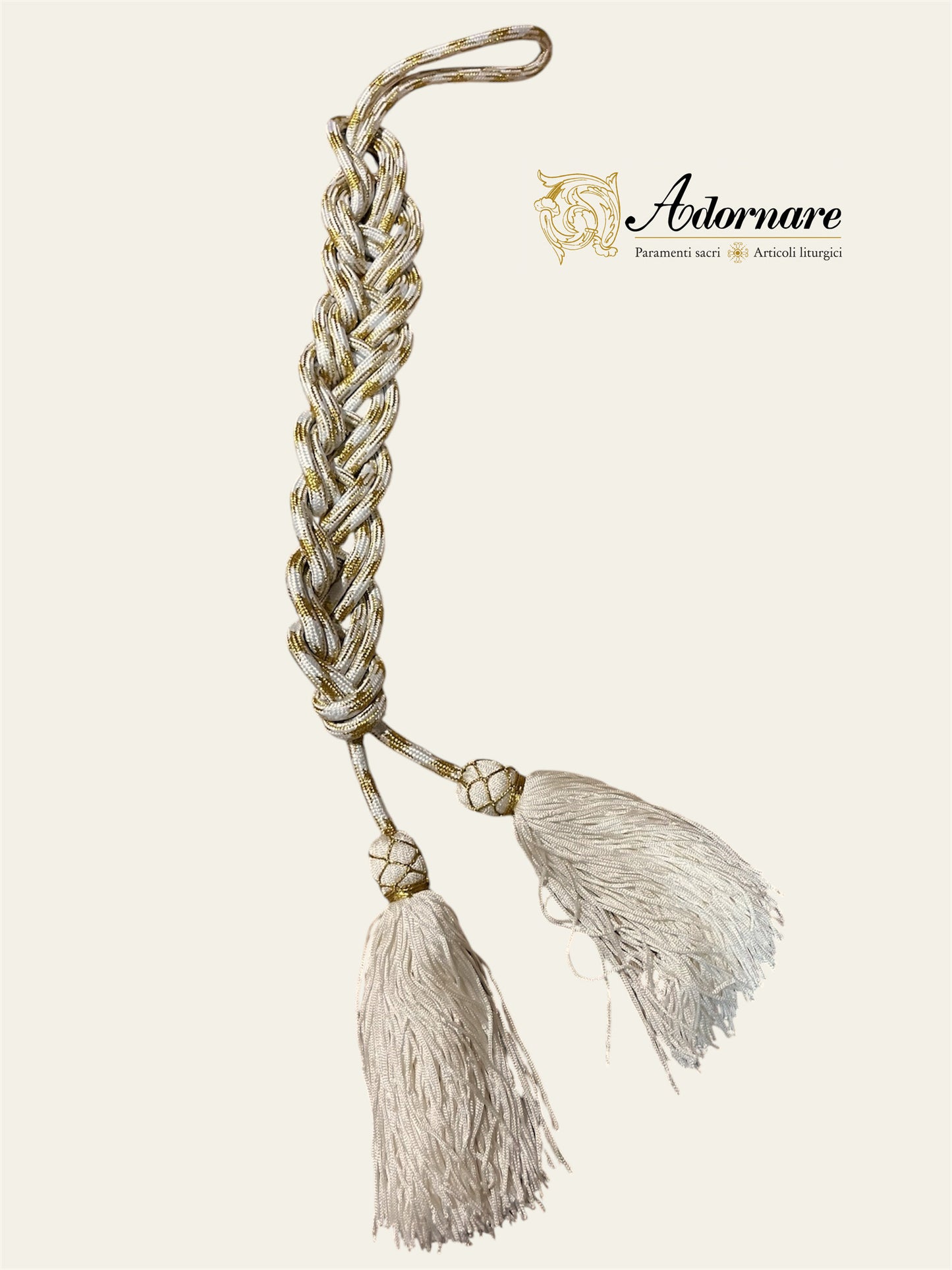 Cincture with rayon tassel ends