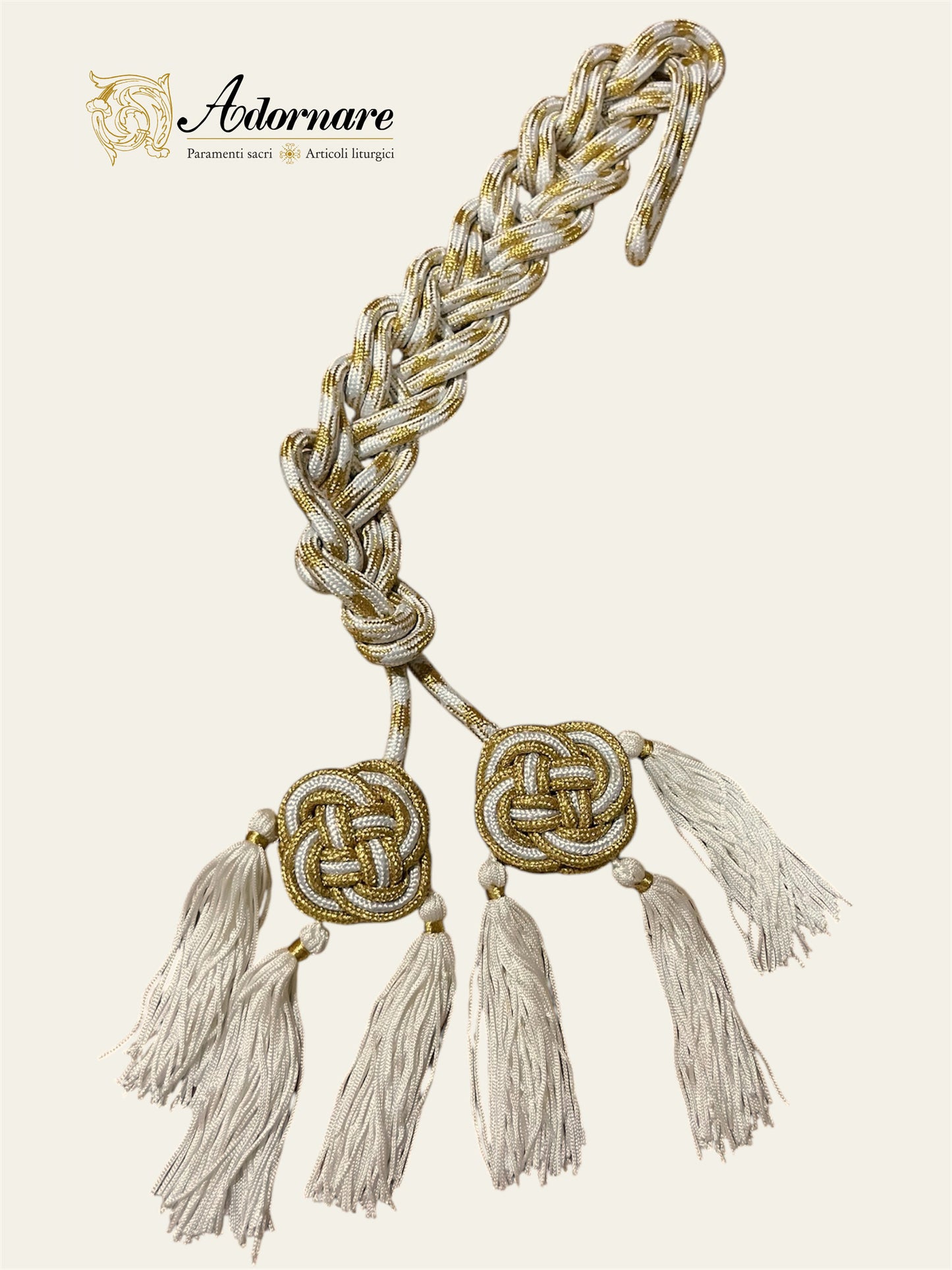 Cincture with Celtic-knot tassel ends