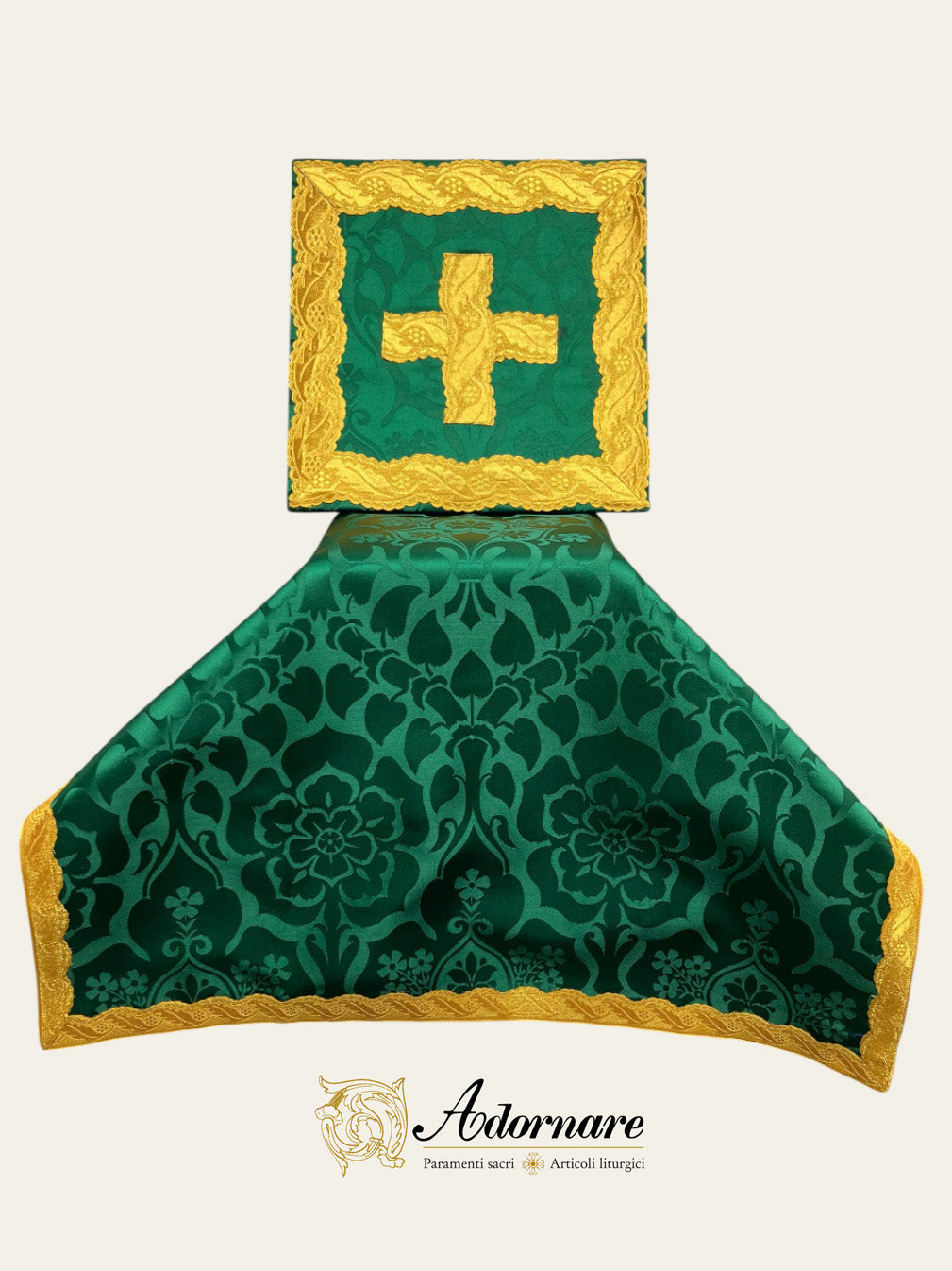 Contemporary Roman-cut Damask Roman Chasuble Low Mass Set / Pianeta Romana Damasco