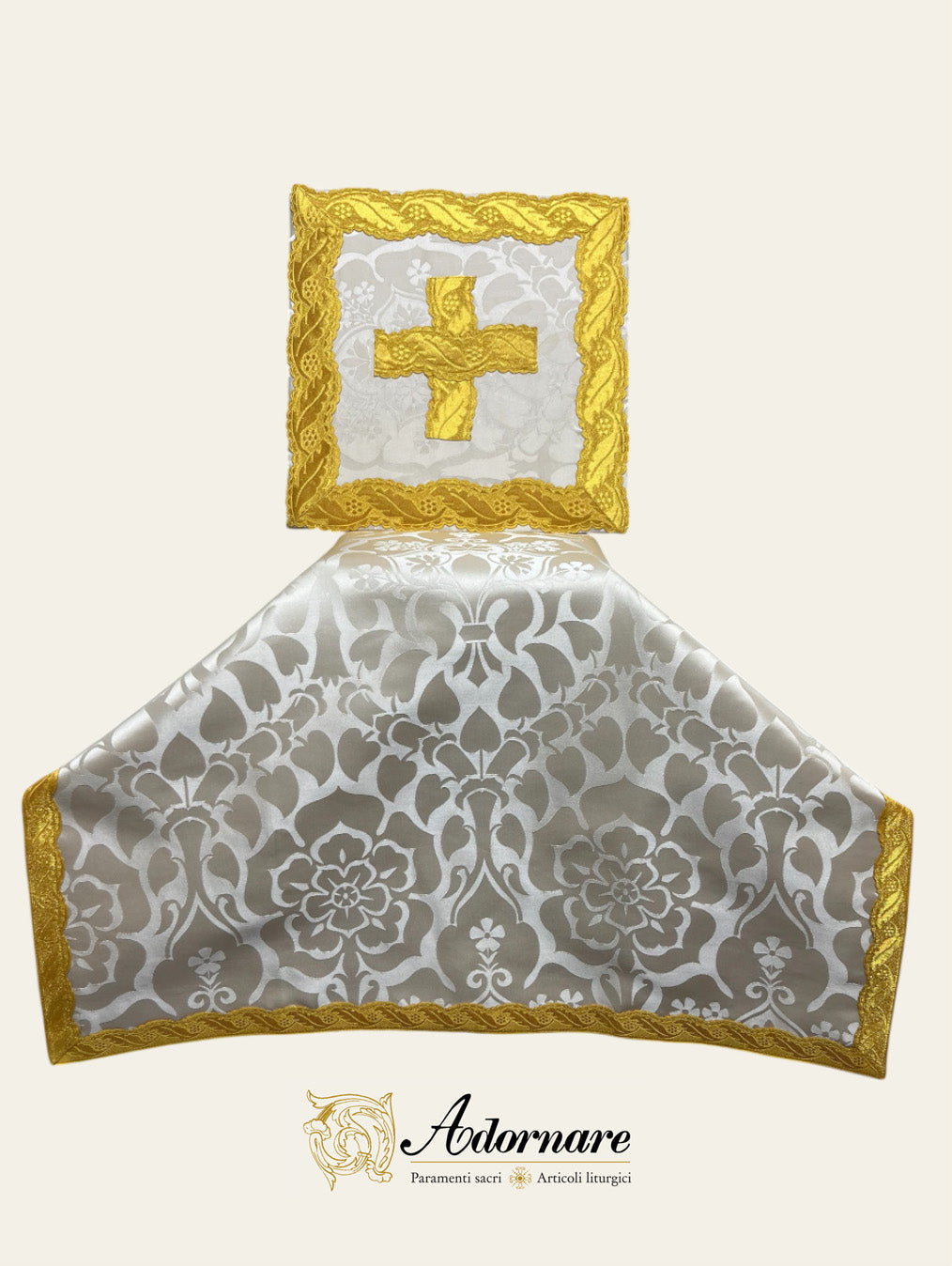 Contemporary Roman-cut Damask Roman Chasuble Low Mass Set / Pianeta Romana Damasco