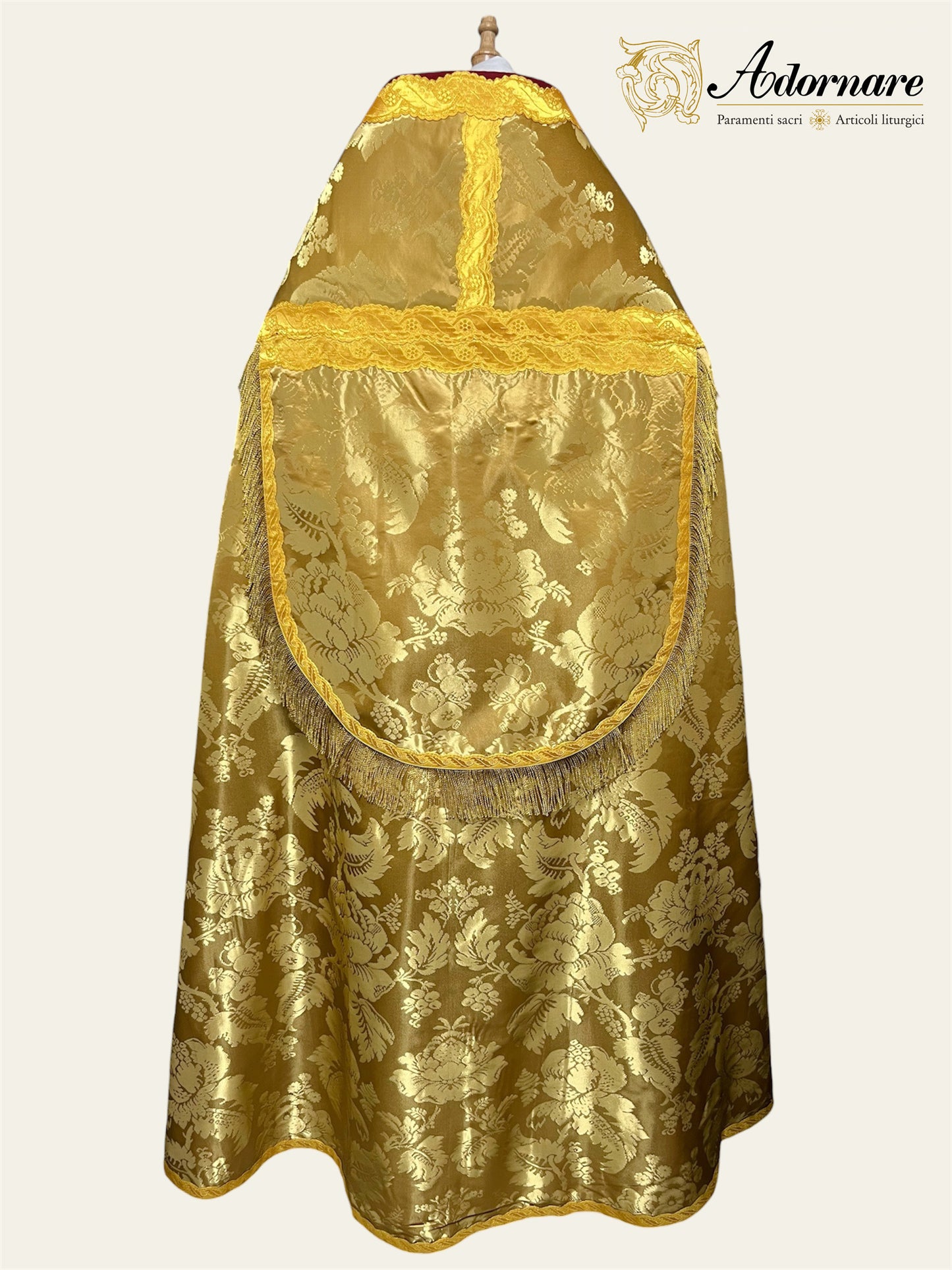 Roman Cope in Italian Gold Silk Damask