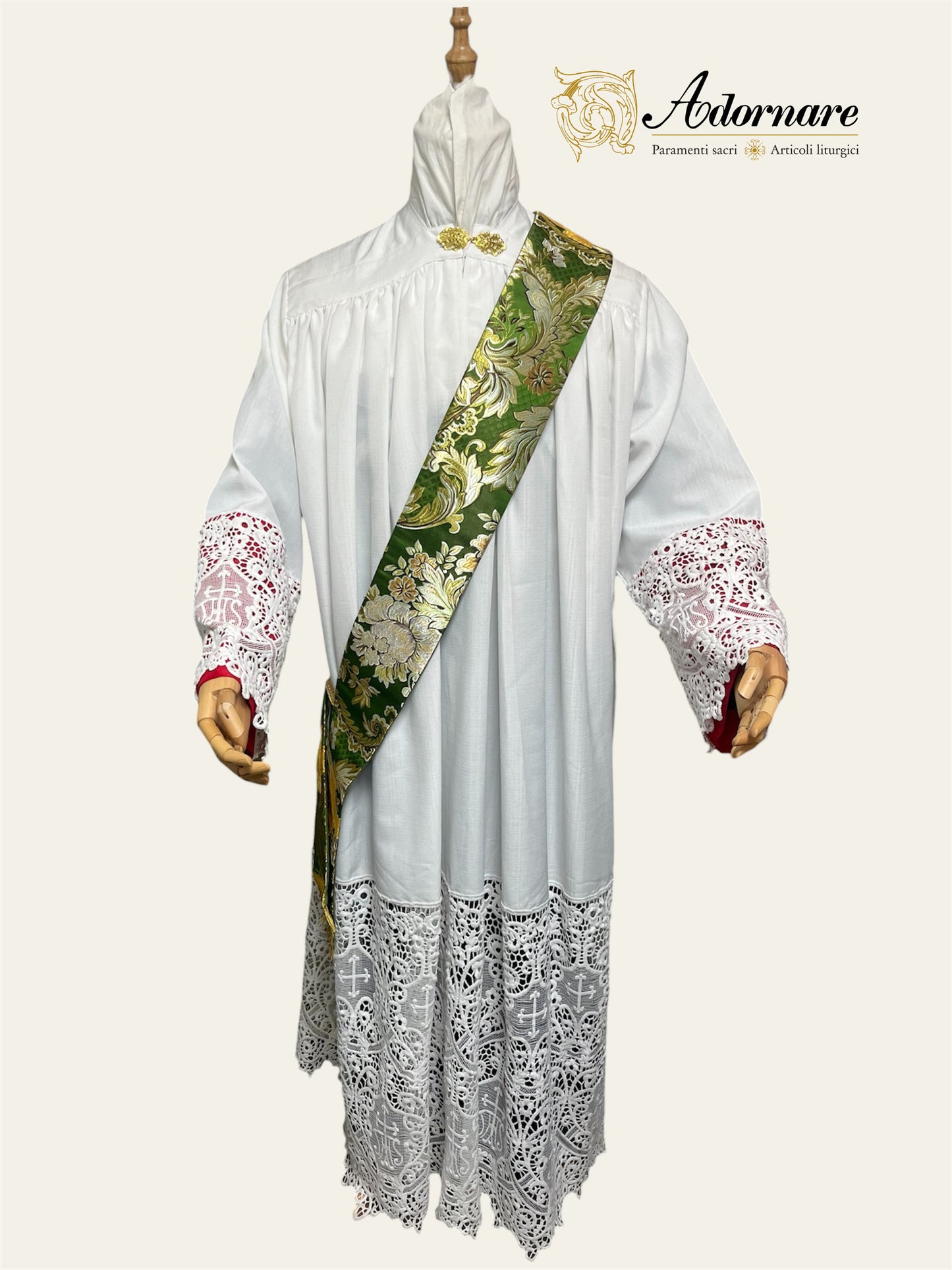 Italian Solemn Mass Set in brocade with French-style Dalmatics