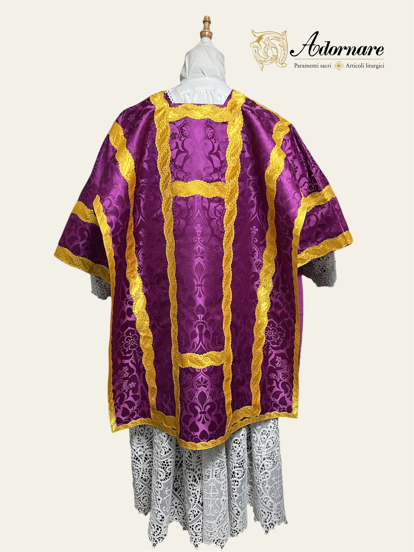 Damask French Roman Dalmatic/ Dalmatica Francese in damasco