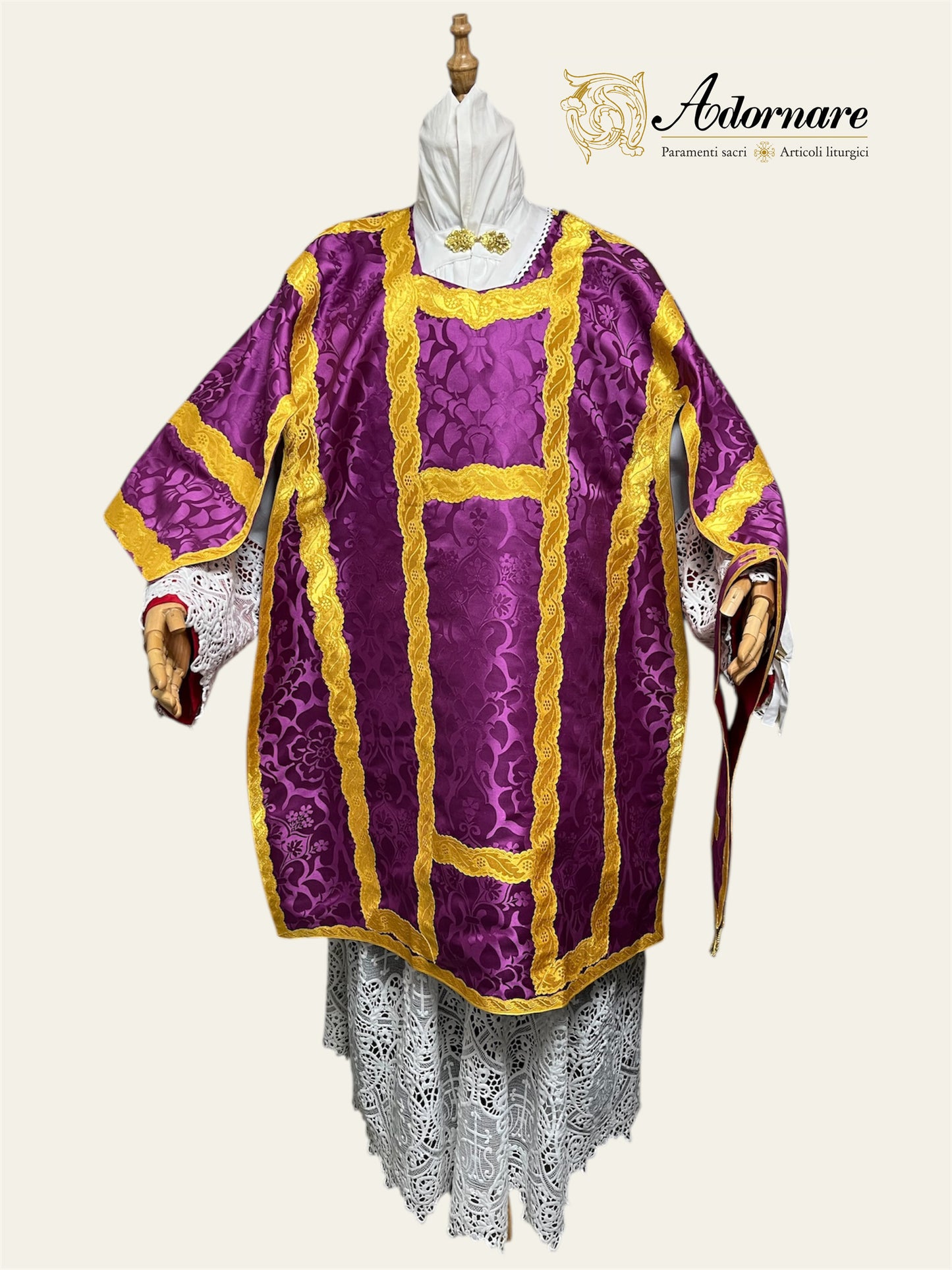 Damask French Roman Dalmatic/ Dalmatica Francese in damasco