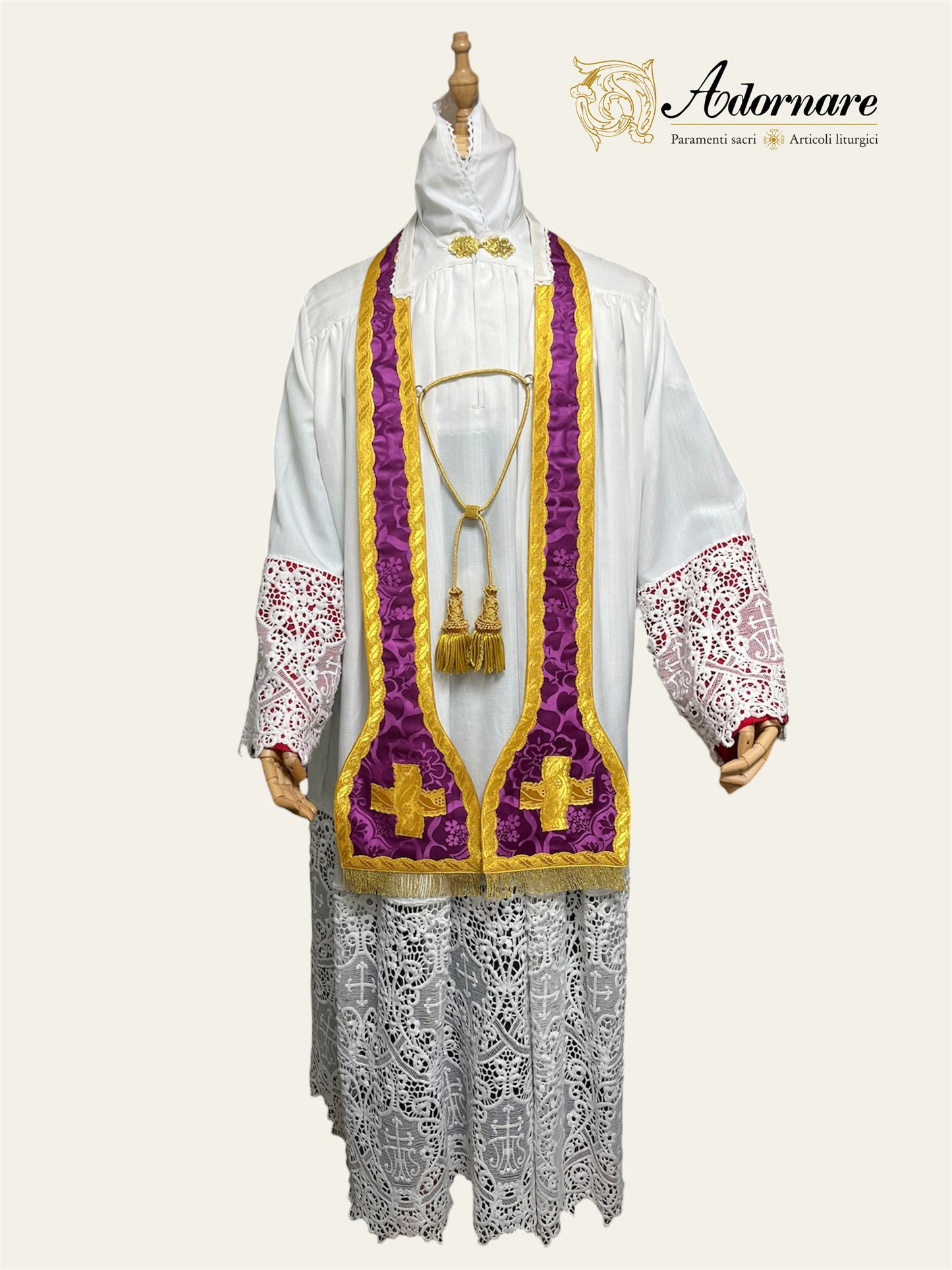 French Roman Sacramental Stole, reversible