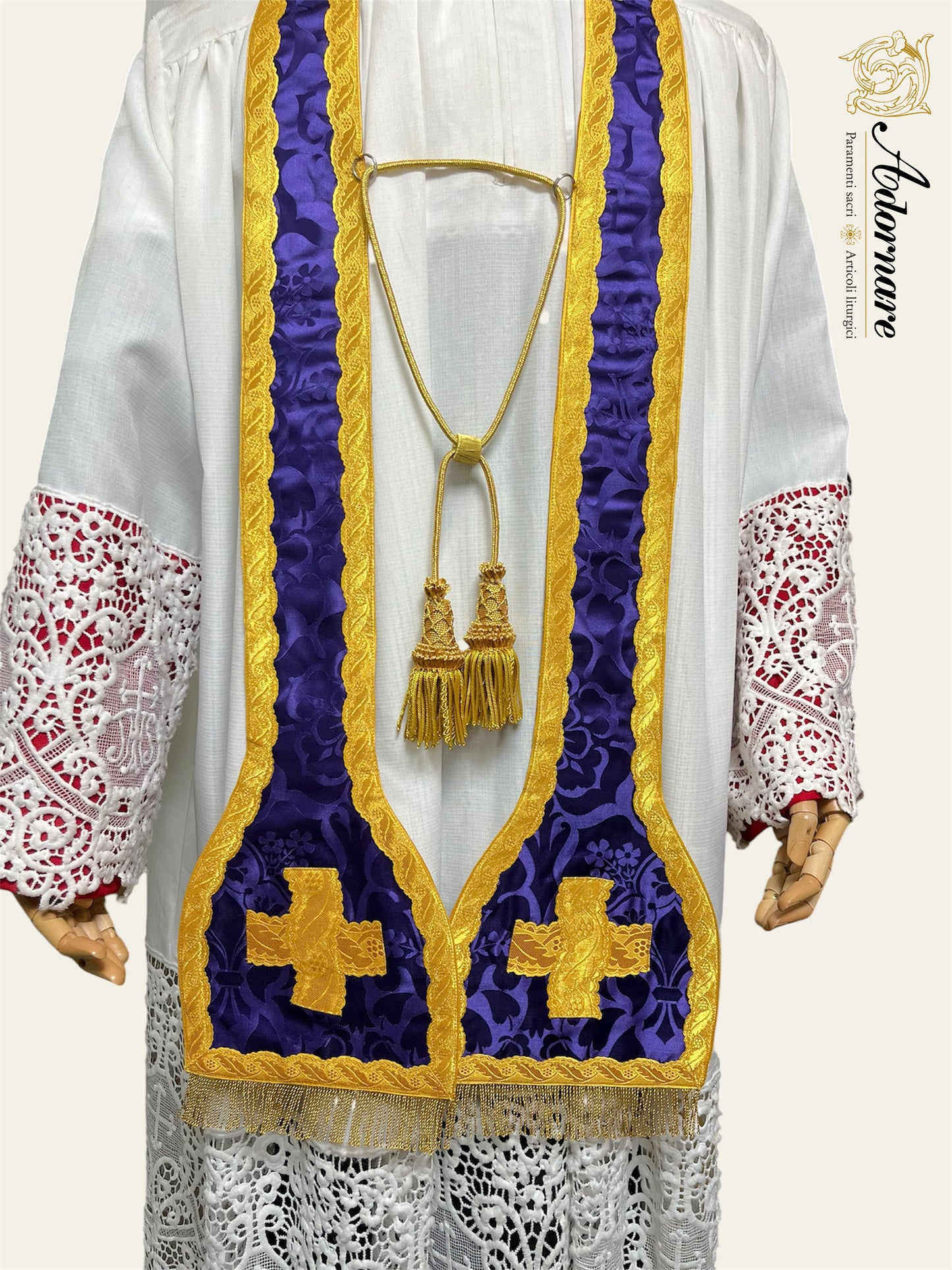 French Roman Sacramental Stole, reversible