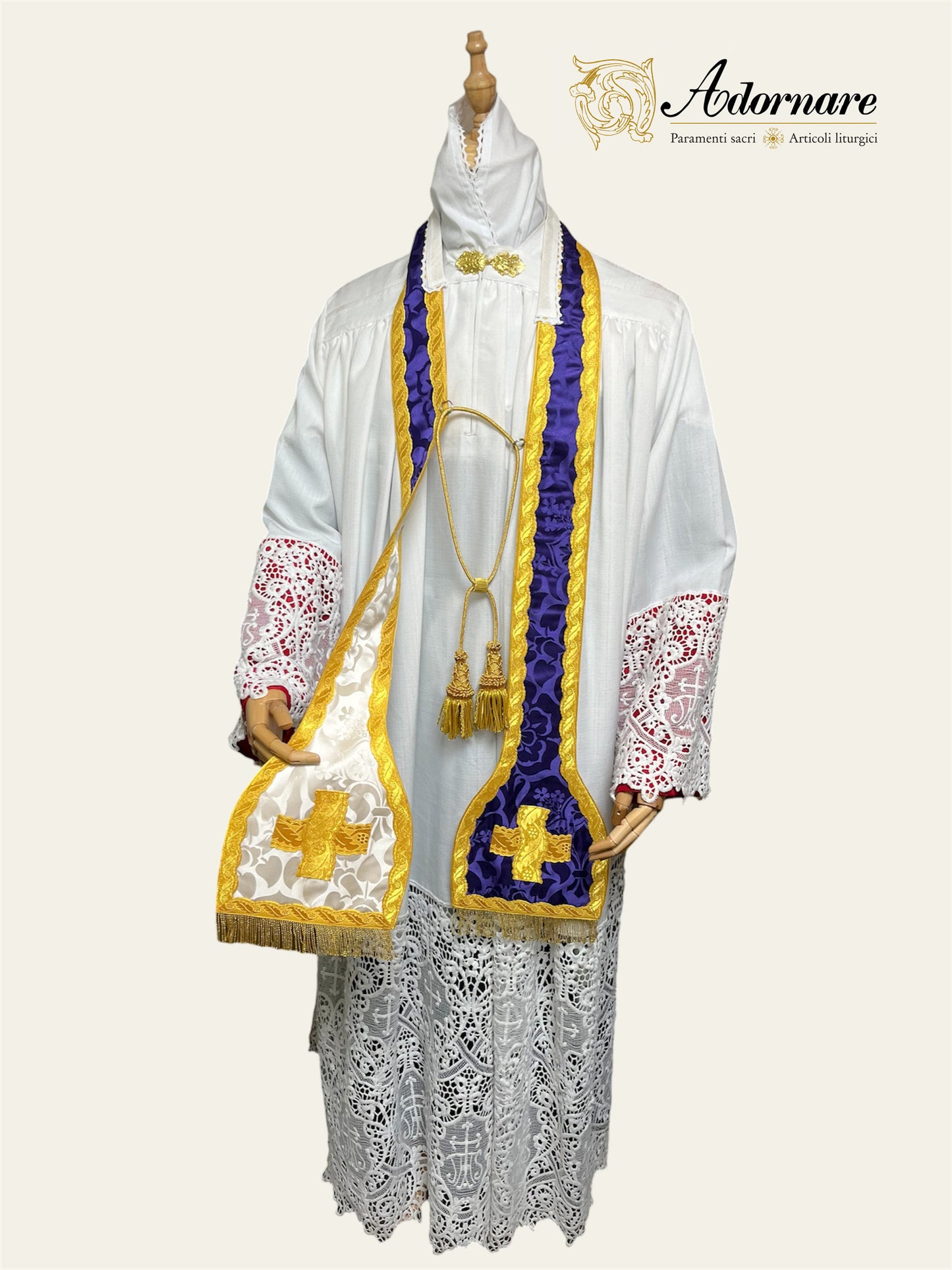 French Roman Sacramental Stole, reversible