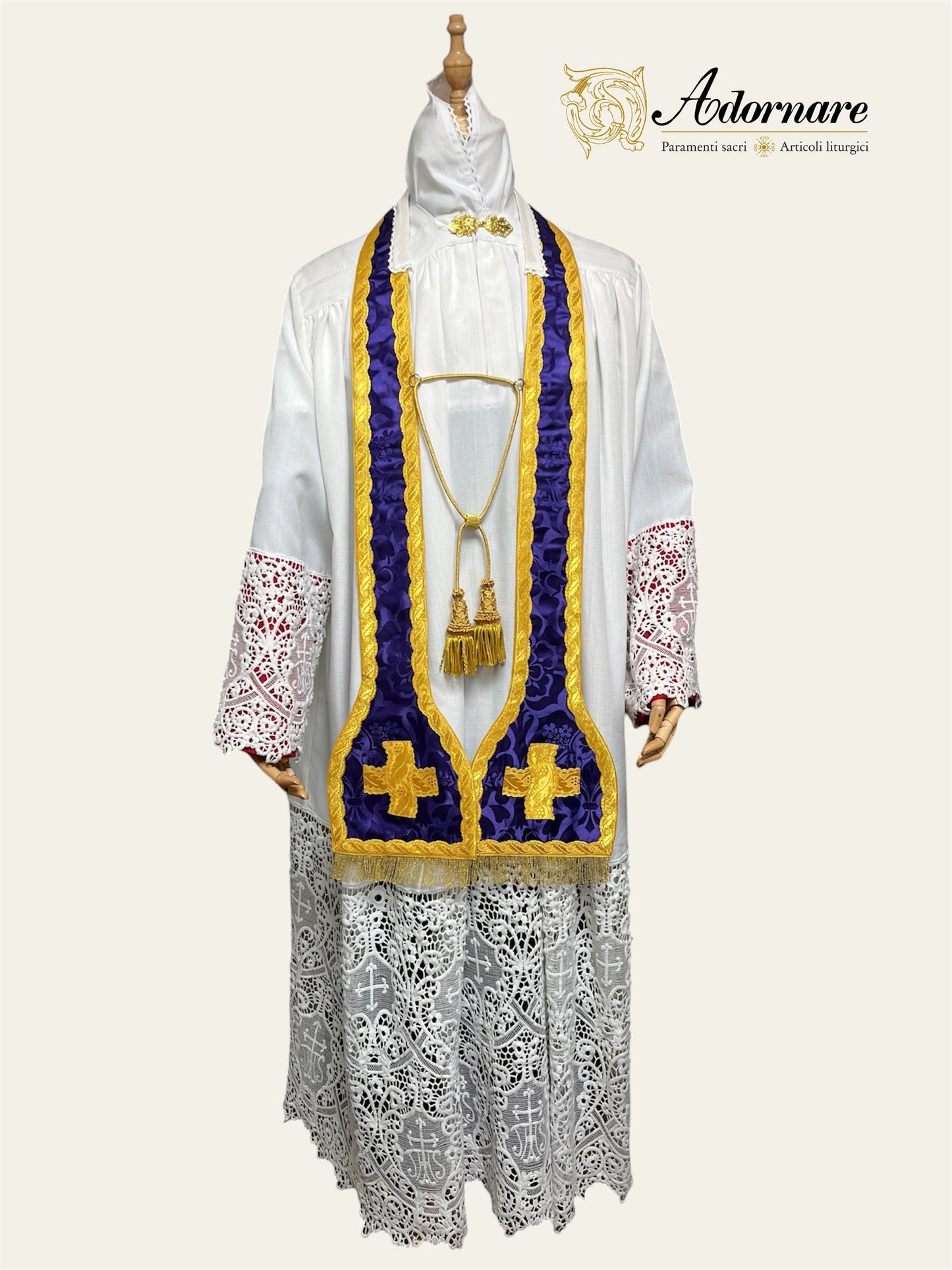 French Roman Sacramental Stole, reversible