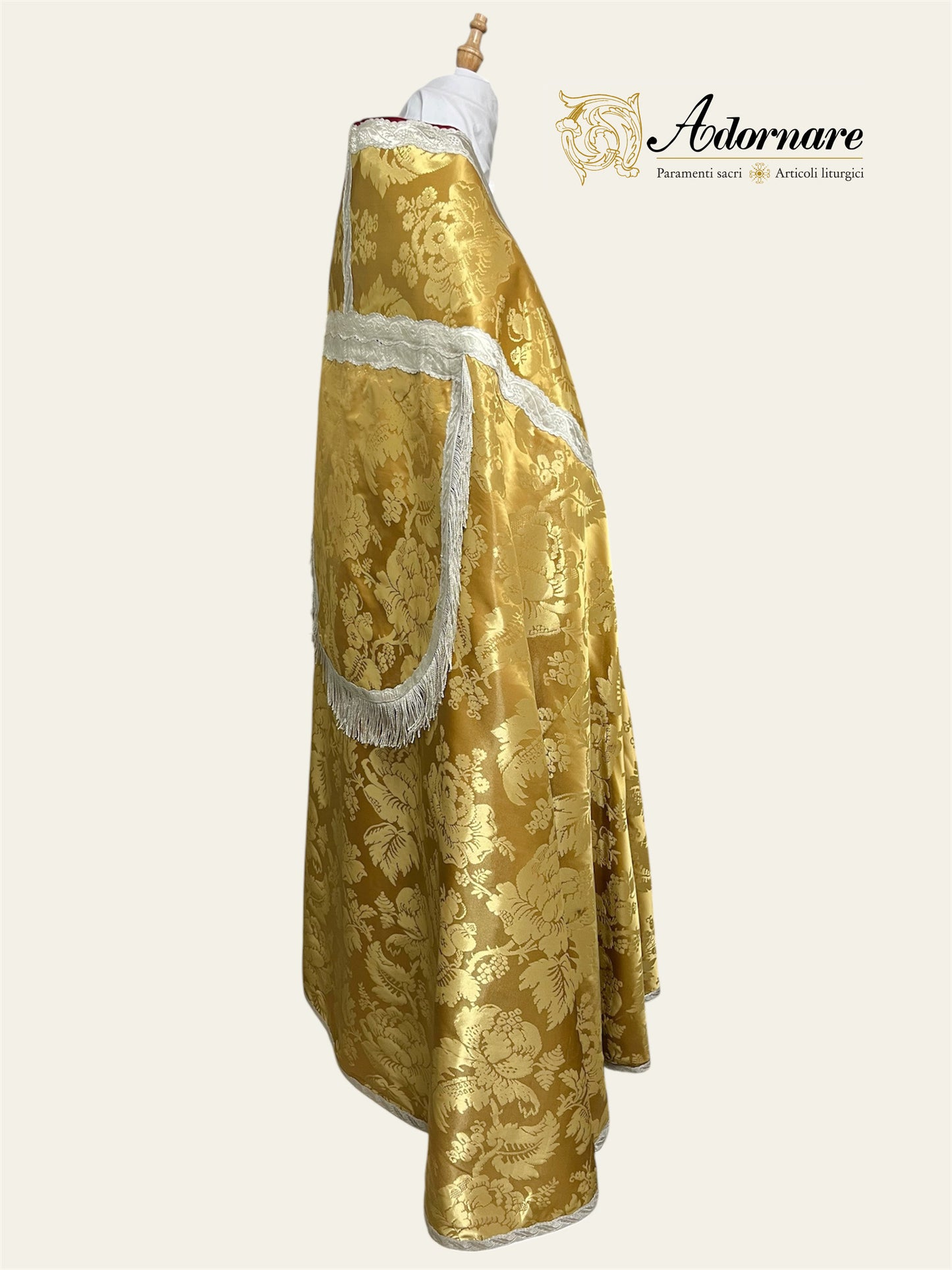 Roman Cope in Italian Gold Silk Damask