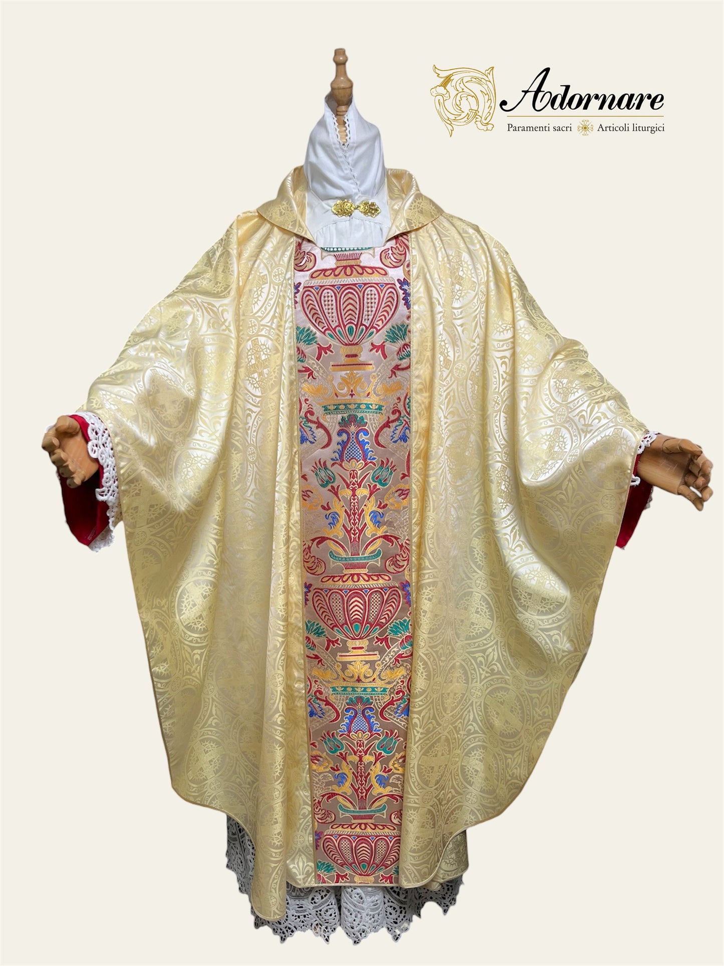 Passion Brocade Gothic Chasuble with Coronation brocade panel