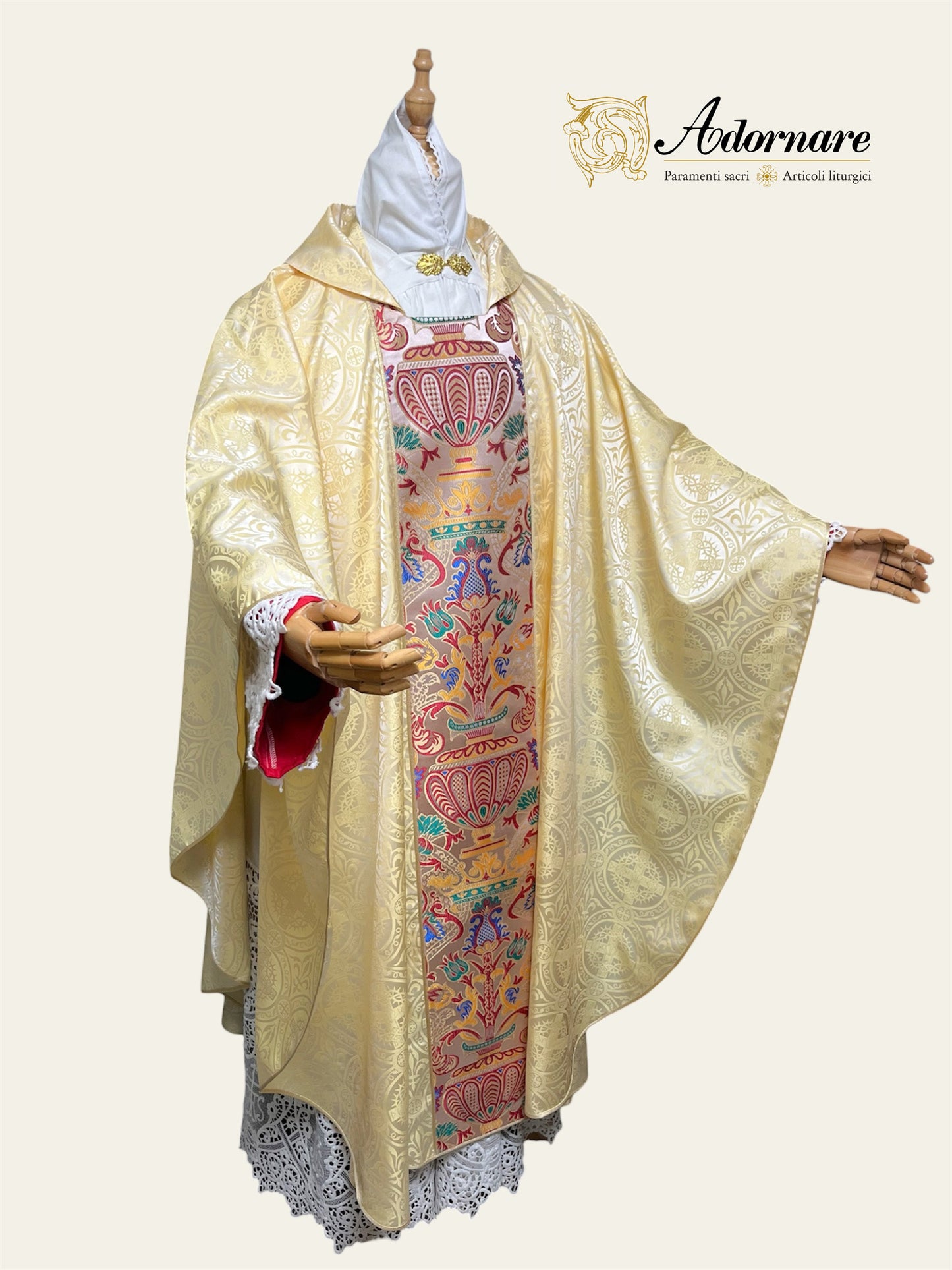 Passion Brocade Gothic Chasuble with Coronation brocade panel
