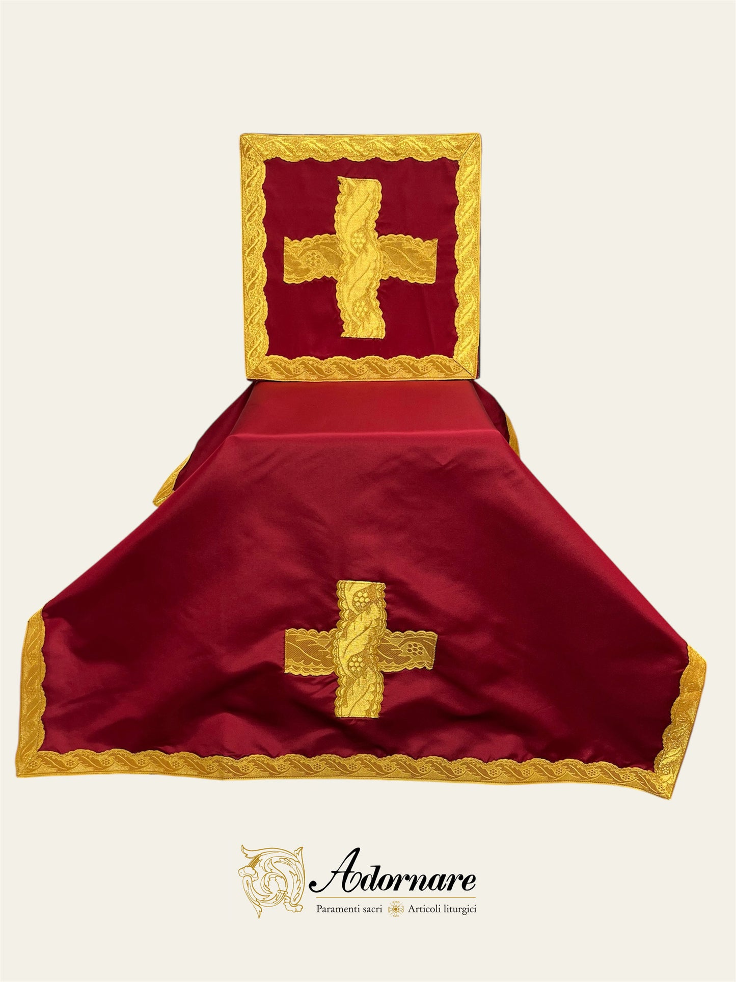 Silk Taffeta Italian-cut Roman Chasuble - Low Mass Set / Pianeta Romana in Seta