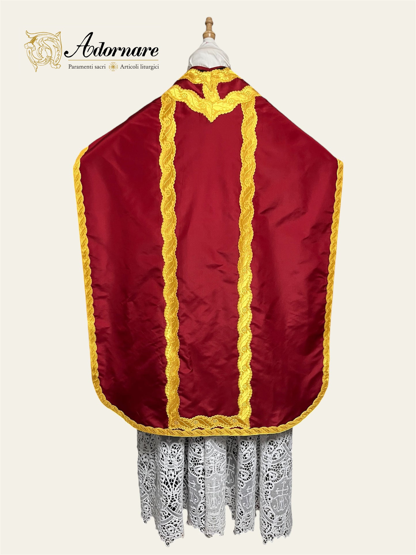 Silk Taffeta Italian-cut Roman Chasuble - Low Mass Set / Pianeta Romana in Seta