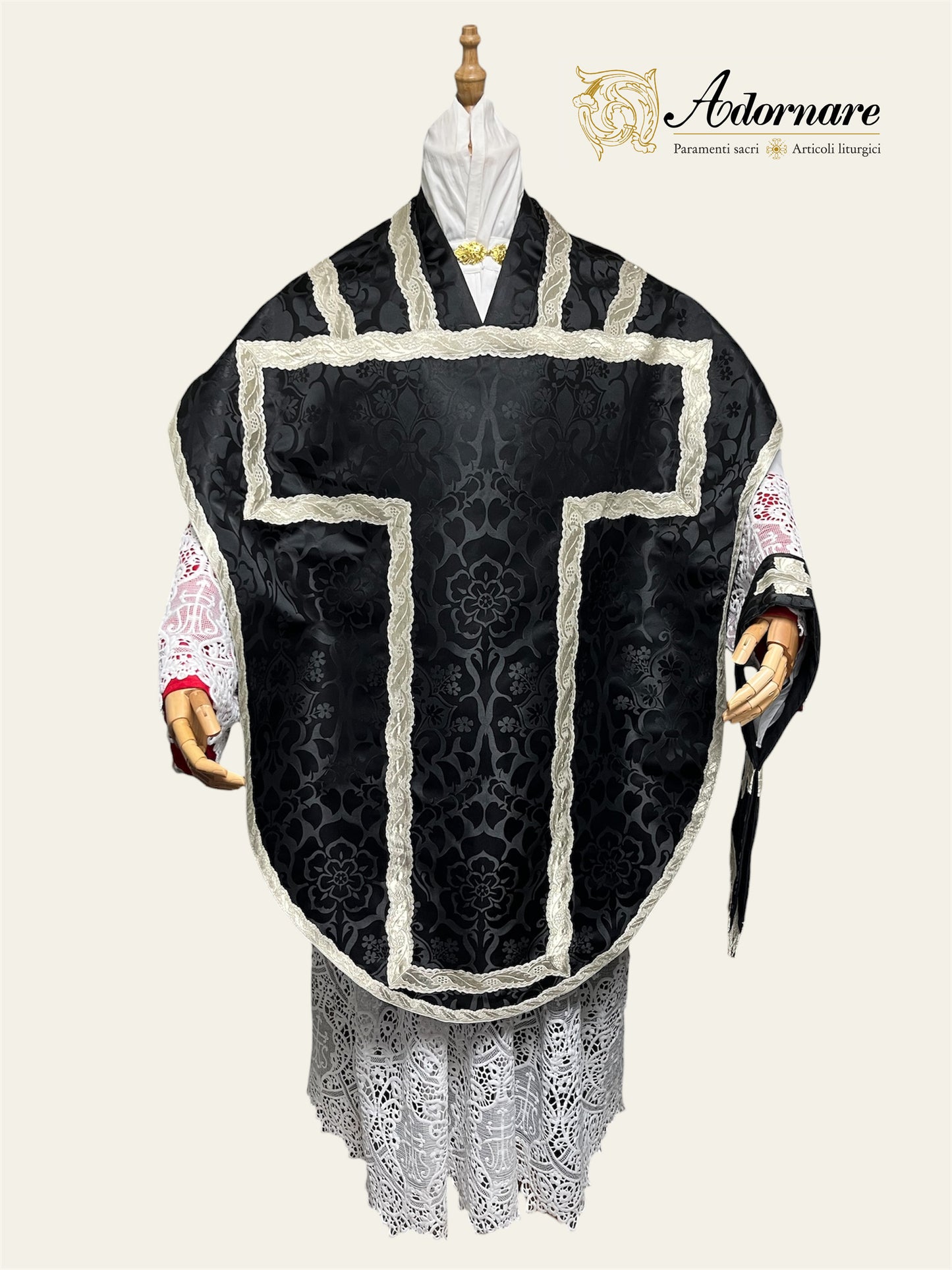 Damask St Philip Neri Chasuble Low Mass Set / Pianeta San Filippo in Damasco