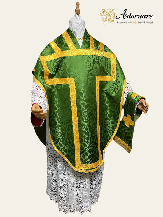 Damask St Philip Neri Chasuble Low Mass Set / Pianeta San Filippo in Damasco