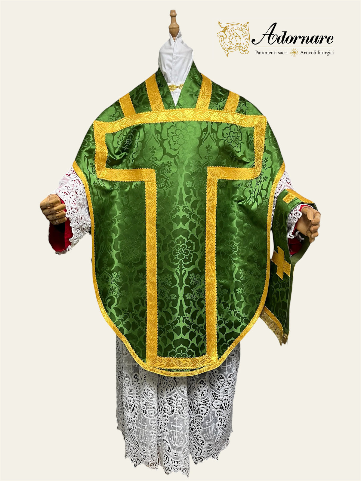 Damask St Philip Neri Chasuble Low Mass Set / Pianeta San Filippo in Damasco