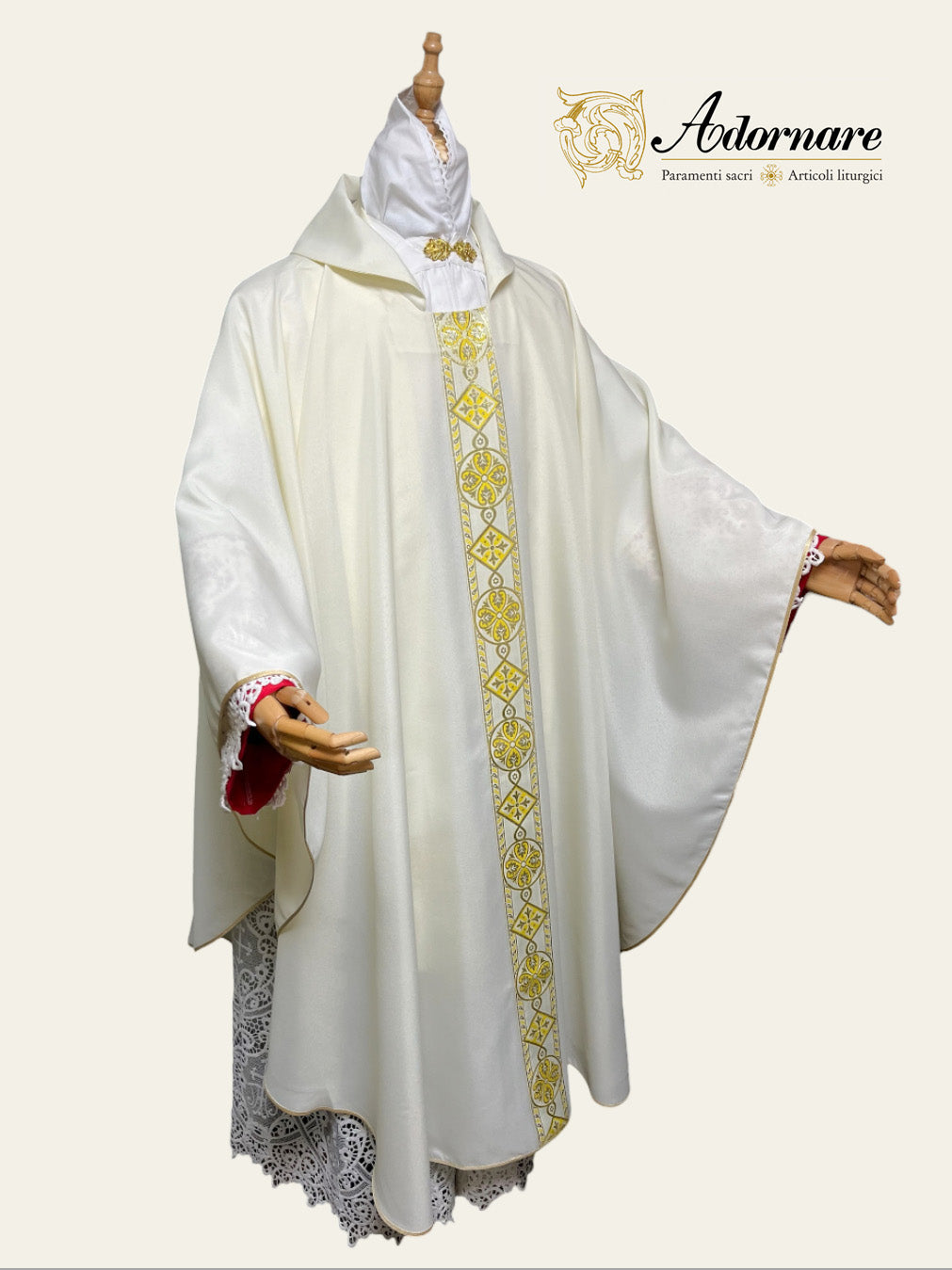 Gothic chasuble economical with single orphrey for concelebrants / Casula gotica economico per concelebranti