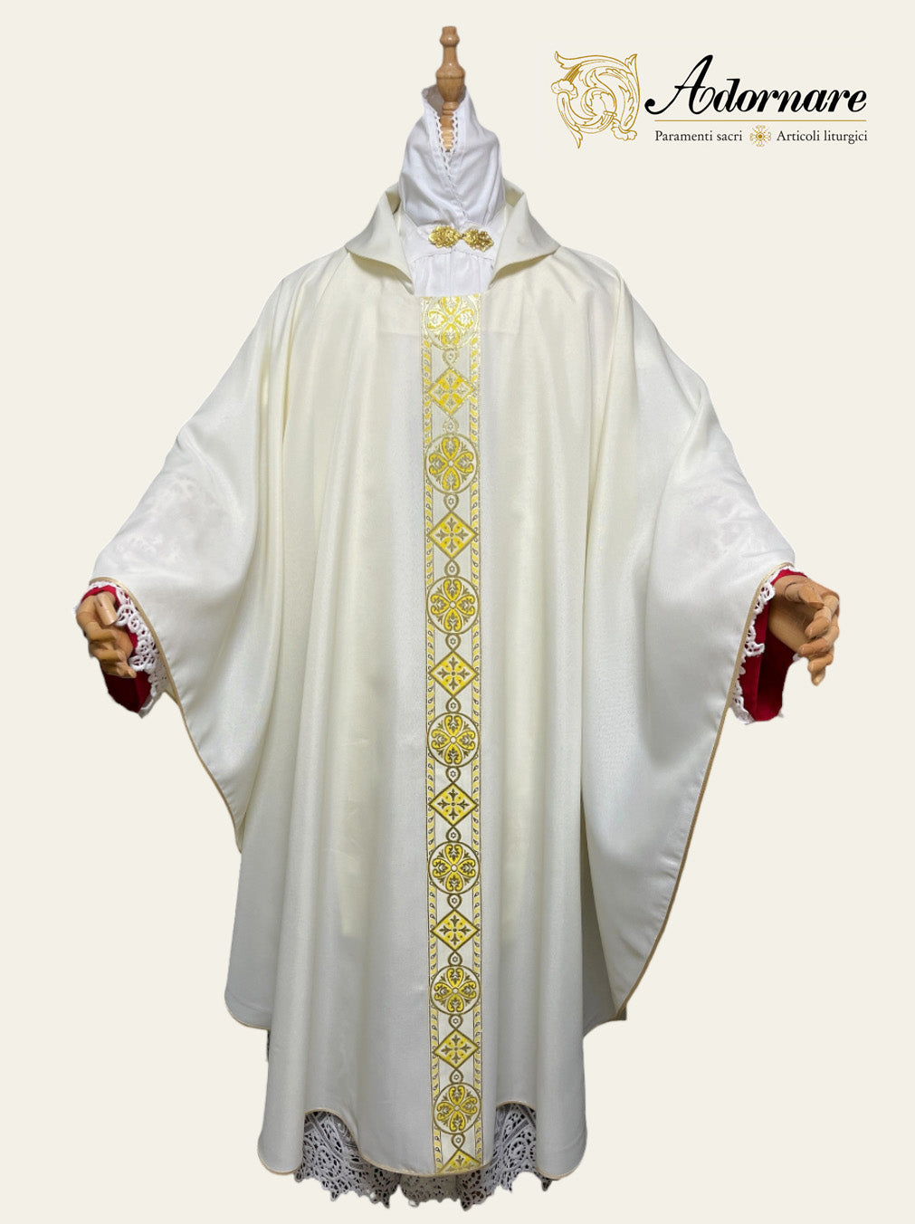 Gothic chasuble economical with single orphrey for concelebrants / Casula gotica economico per concelebranti