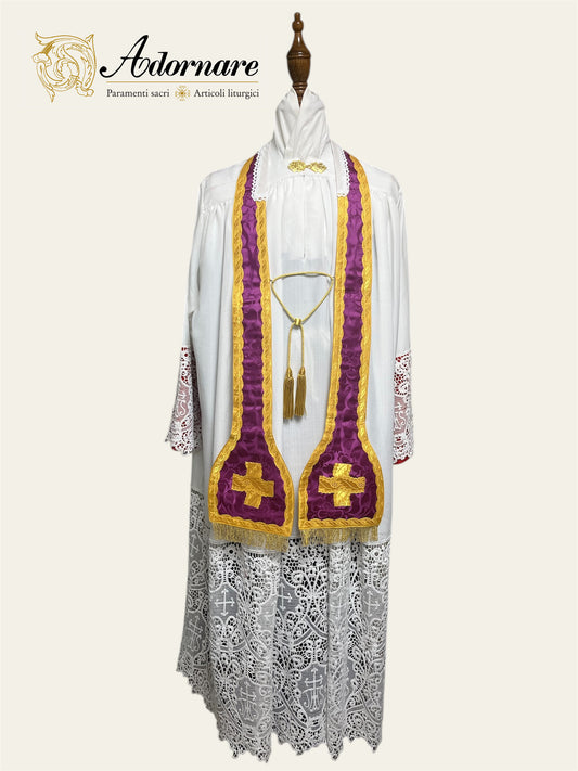 French Roman Sacramental Stole, reversible