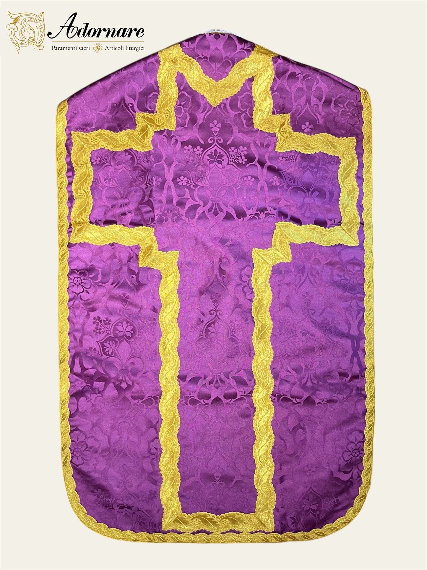 Damask Reversible French Travel Set (Green/Roman Purple) / Pianeta Francese bicolore in damasco (Copy)