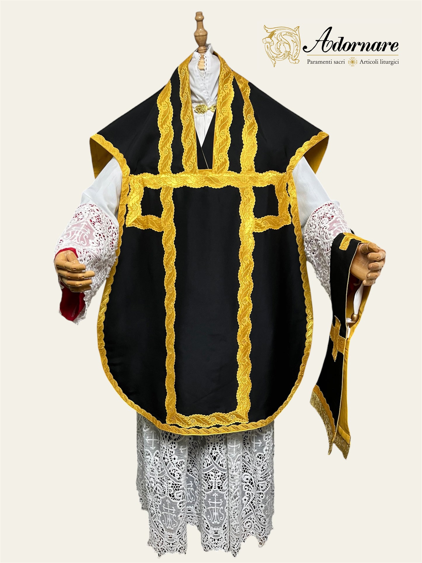 Silk Dupioni Italian-cut Roman Chasuble - Low Mass Set / Pianeta Romana in Seta